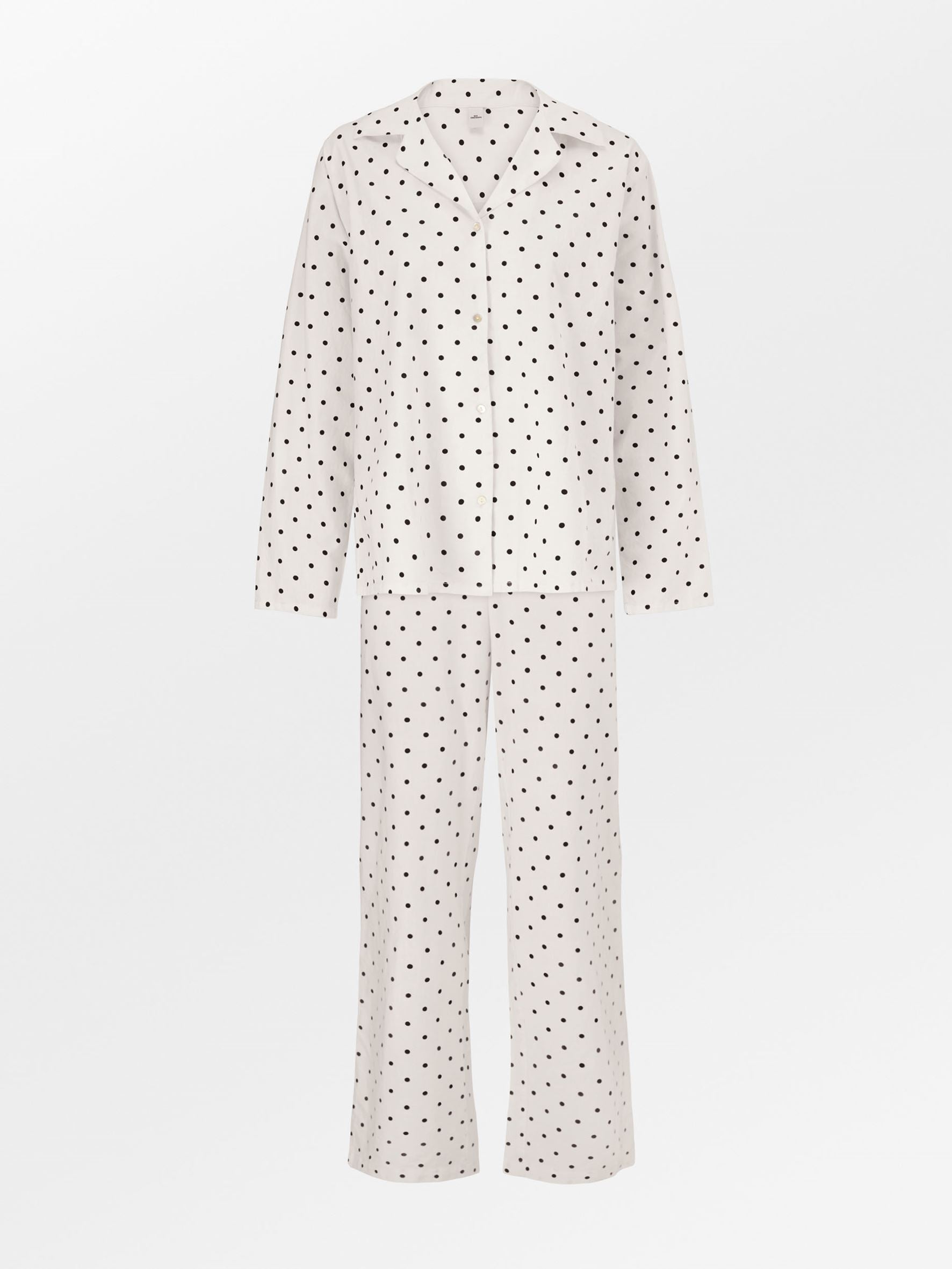 Dot Pyjamas Set - Black – Becksöndergaard.com