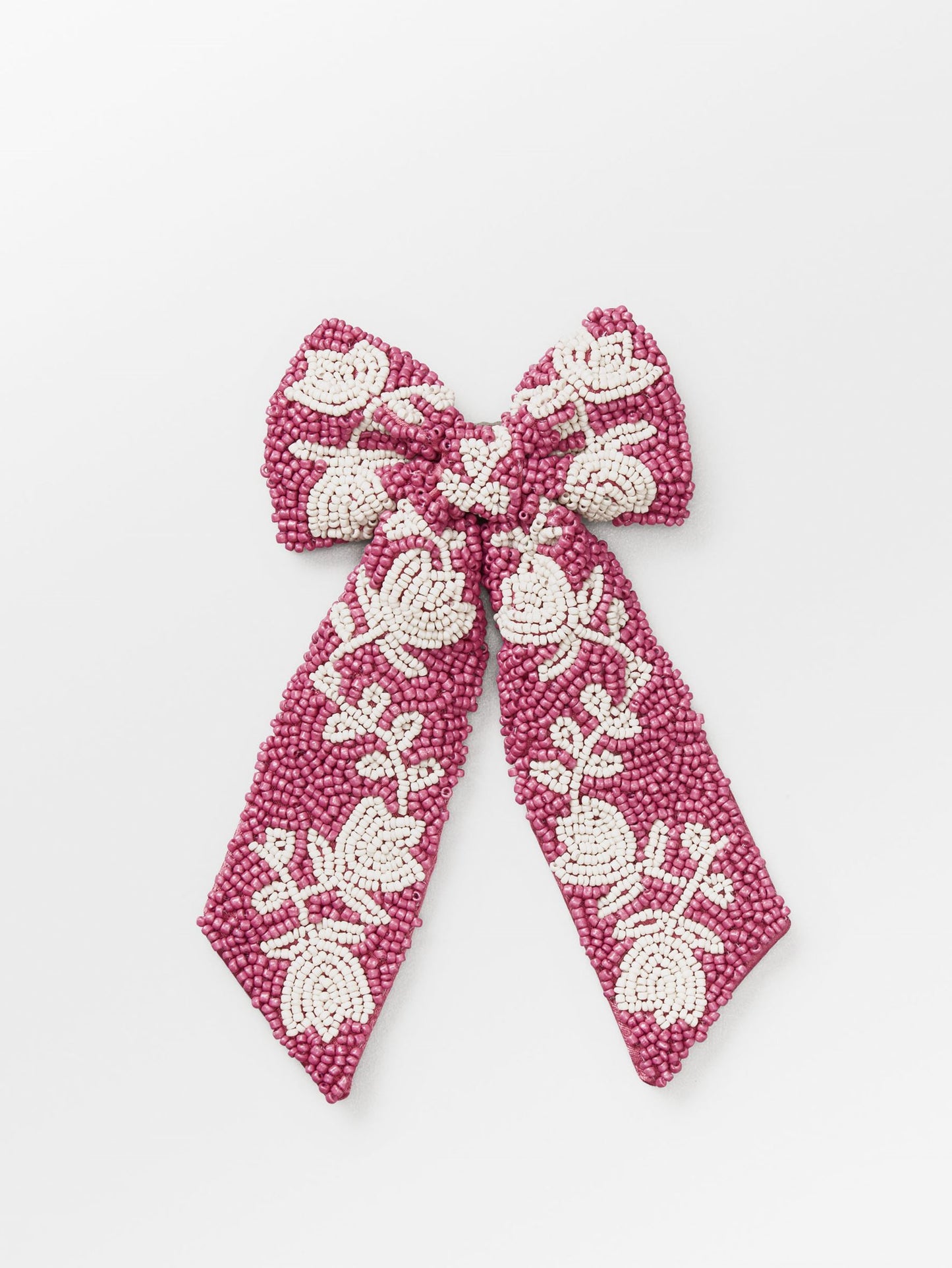 Dotted Flora Beaded Bow Clip OneSize BeckSöndergaard