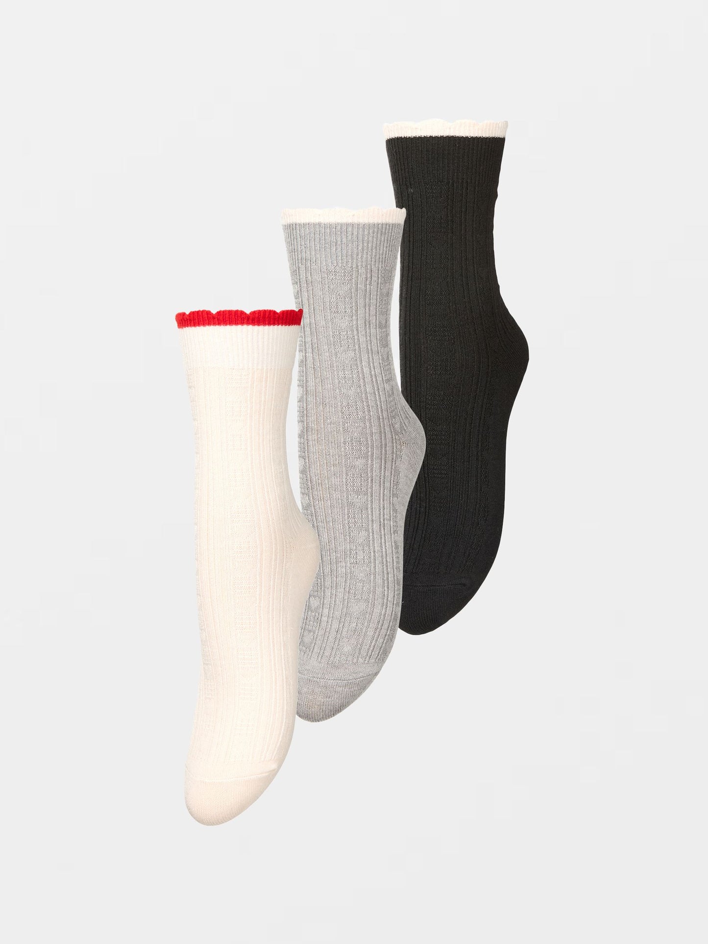 Scallop Sock 3 Pack Socks BeckSöndergaard