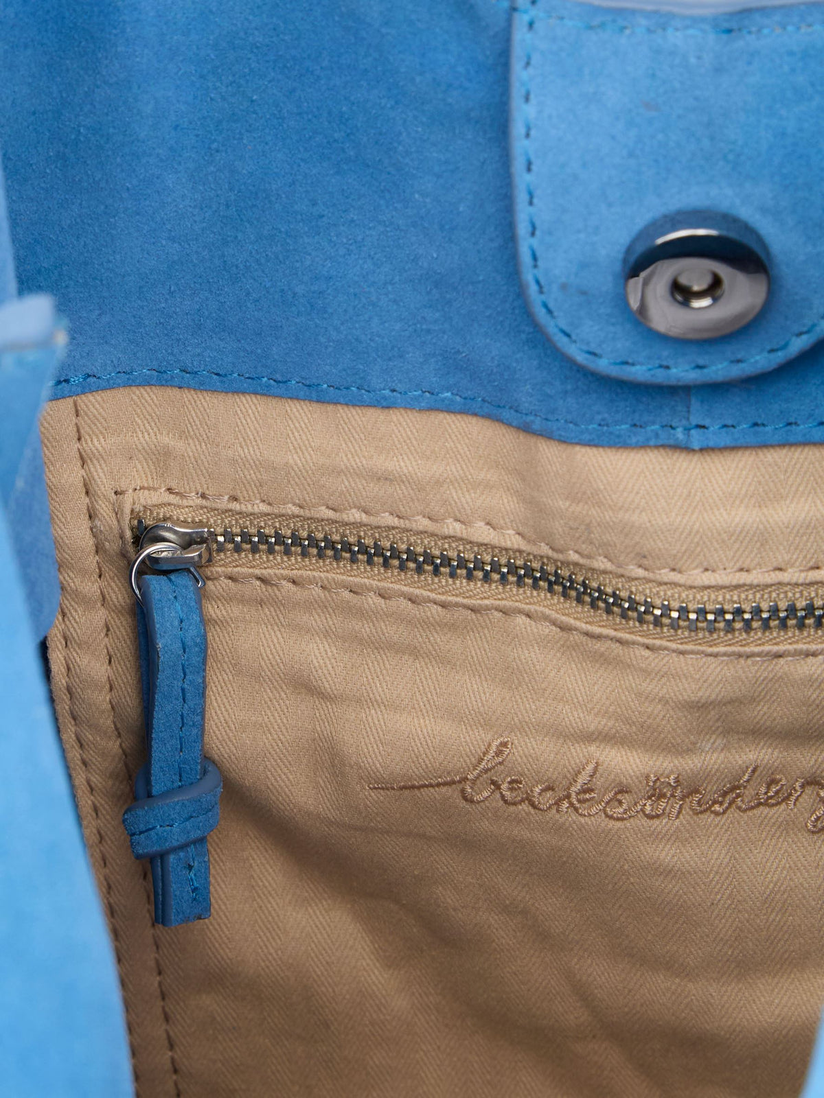 Becksöndergaard, Suede Demi Bag - Azure Blue, mid season sale 2026