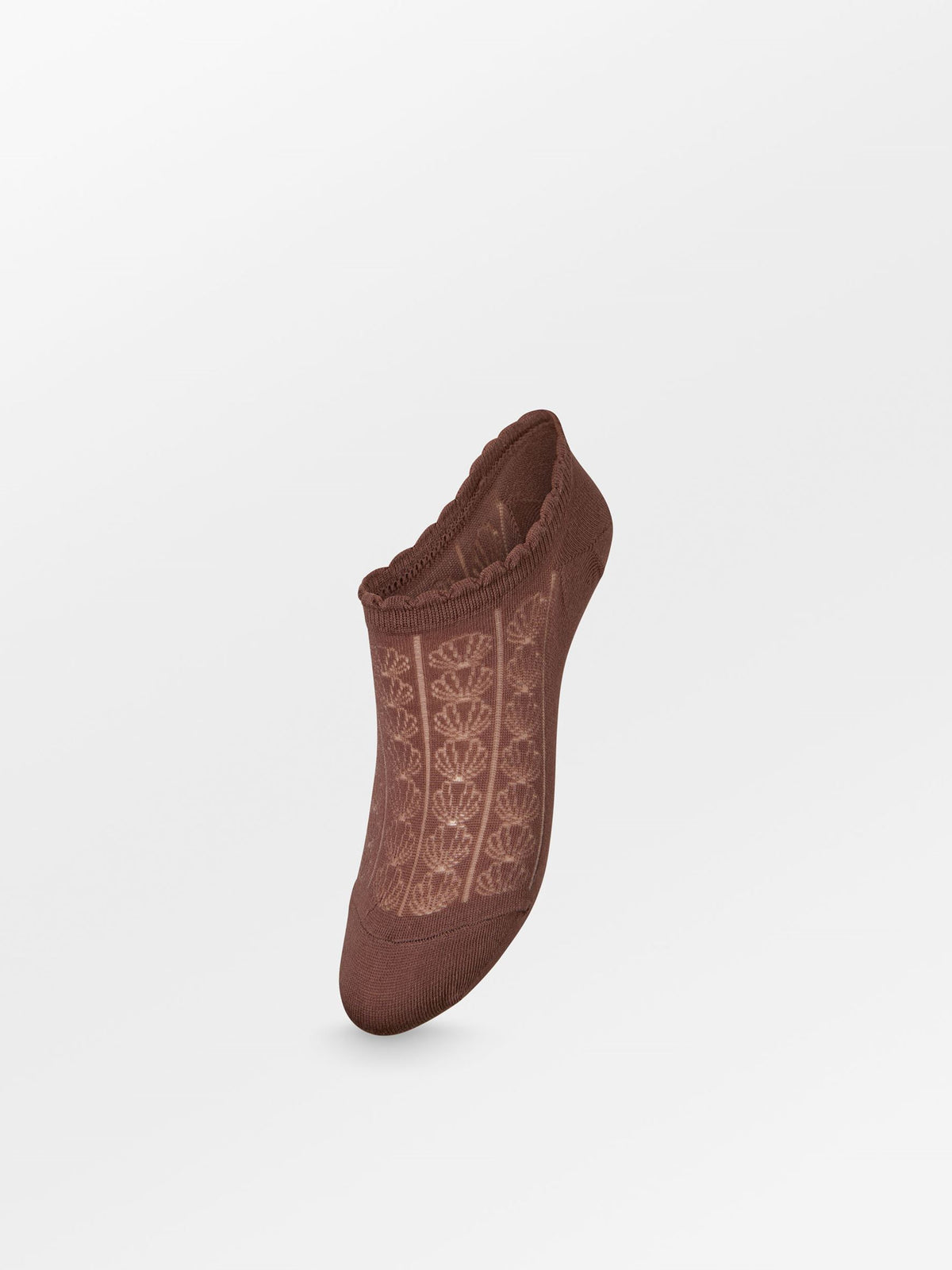 Becksöndergaard, Pointelle Cotta Sneakie Sock - Brown Tortoise Shell, socks