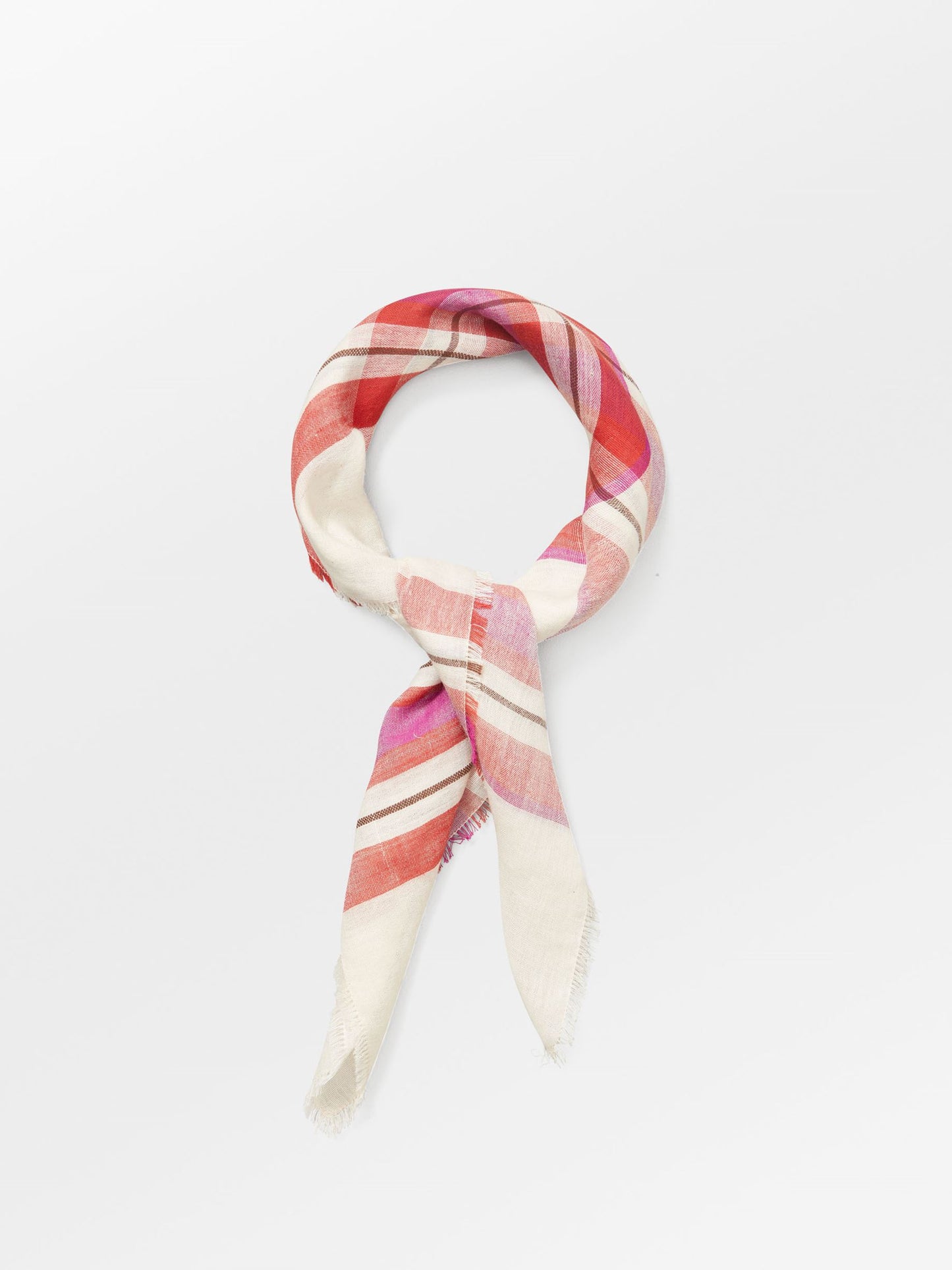 Becksöndergaard, Plaidia Cowea Scarf - Rooibos Orange, scarves, scarves