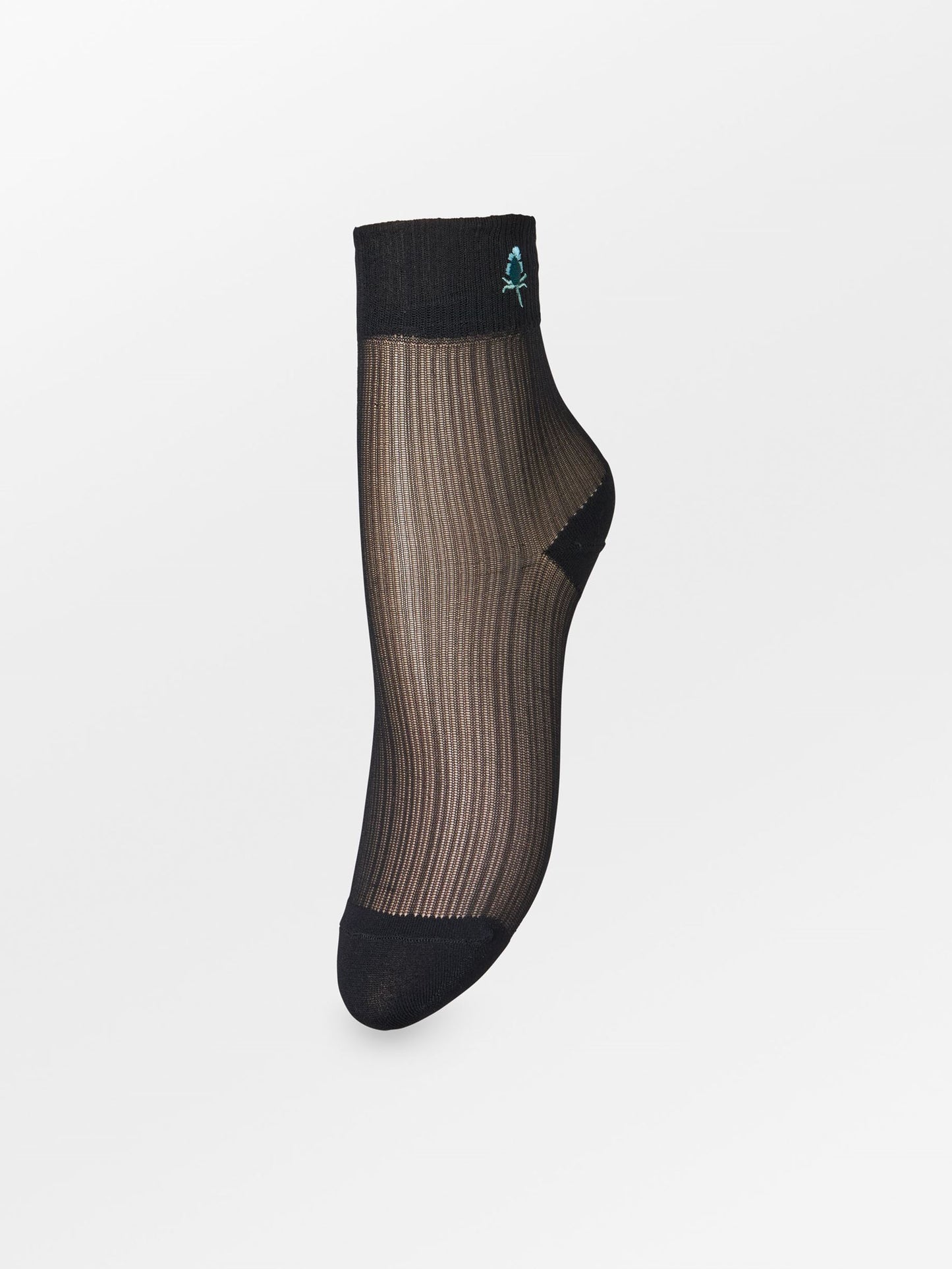 Becksöndergaard, Bloomy Sheer Sock - Black, socks, archive, archive, socks, black week, black week