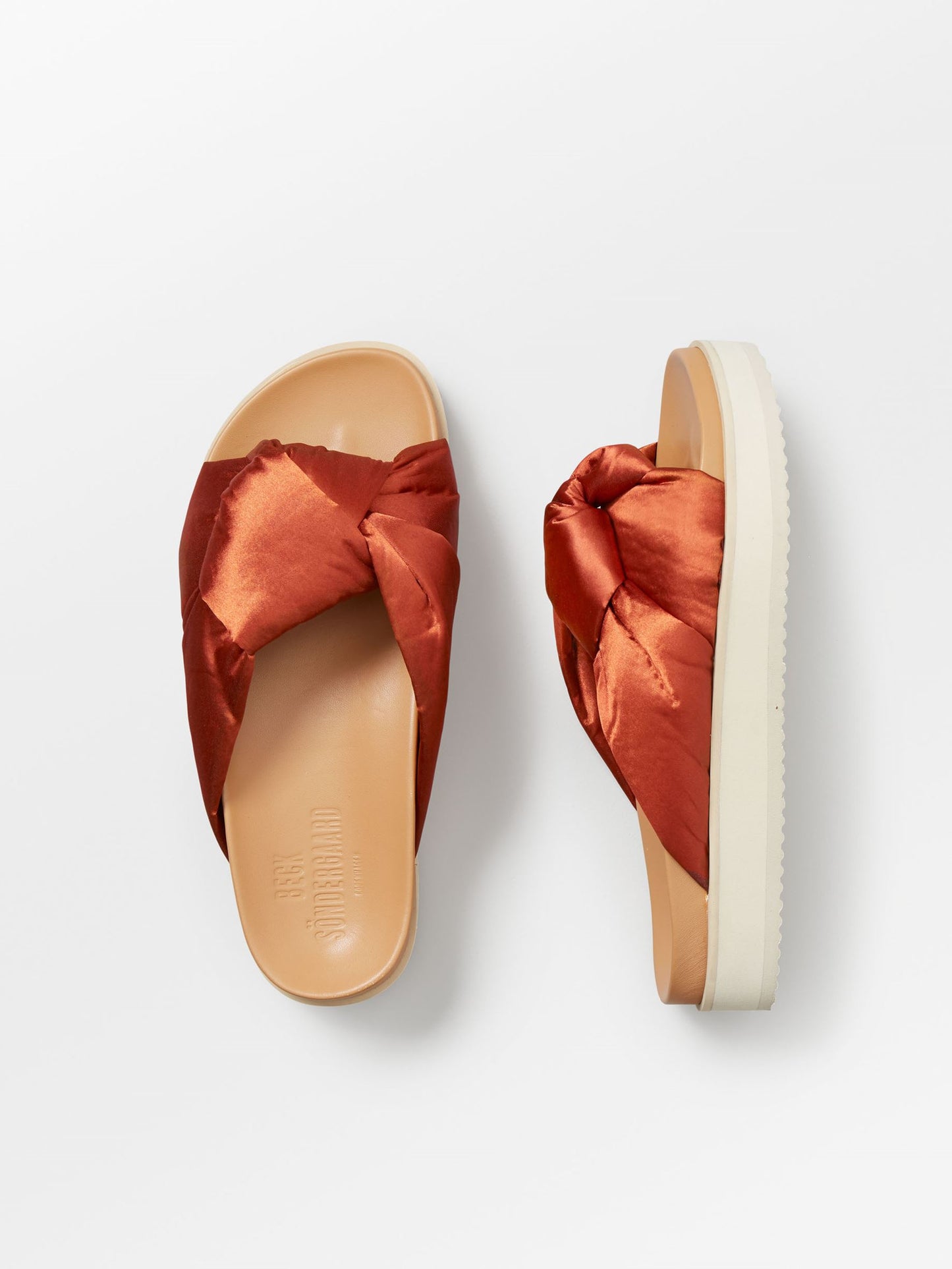 Becksöndergaard, Adelle Knot Sandal - Burnt Orche, struct - slet produkter