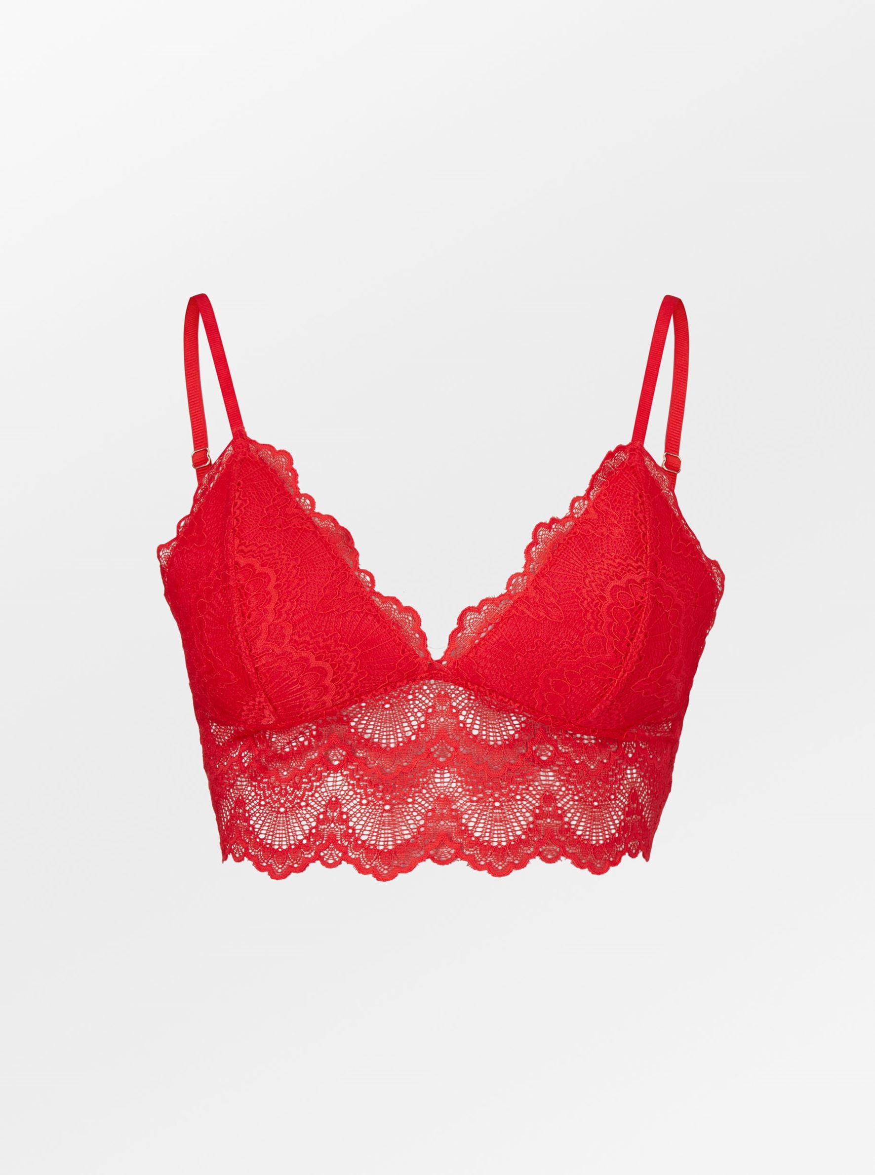 Red fashion bralette