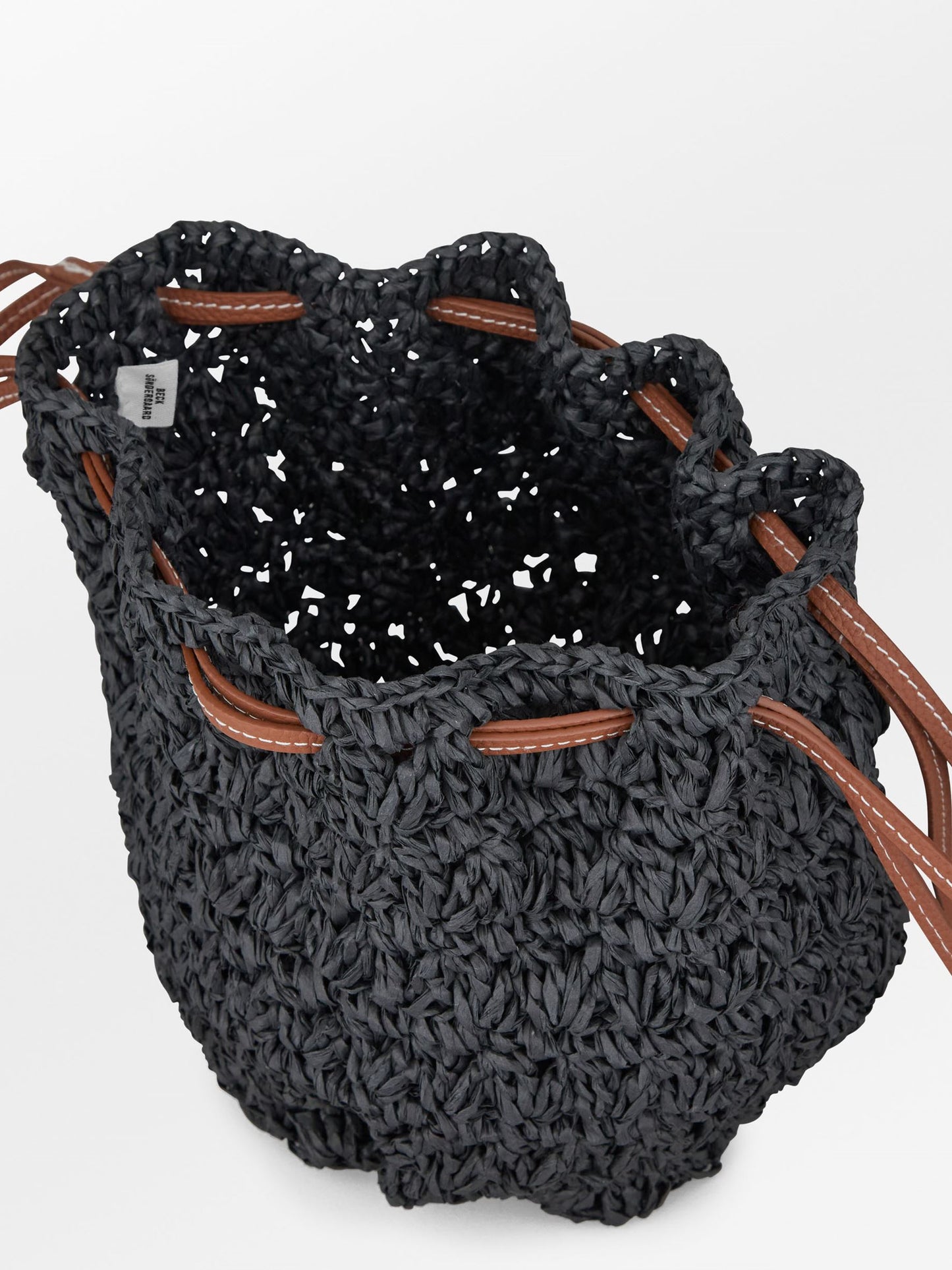 Becksöndergaard, Mesh Straw Bina Bag - Black, bags, bags, sale, sale, bags, bags, bags