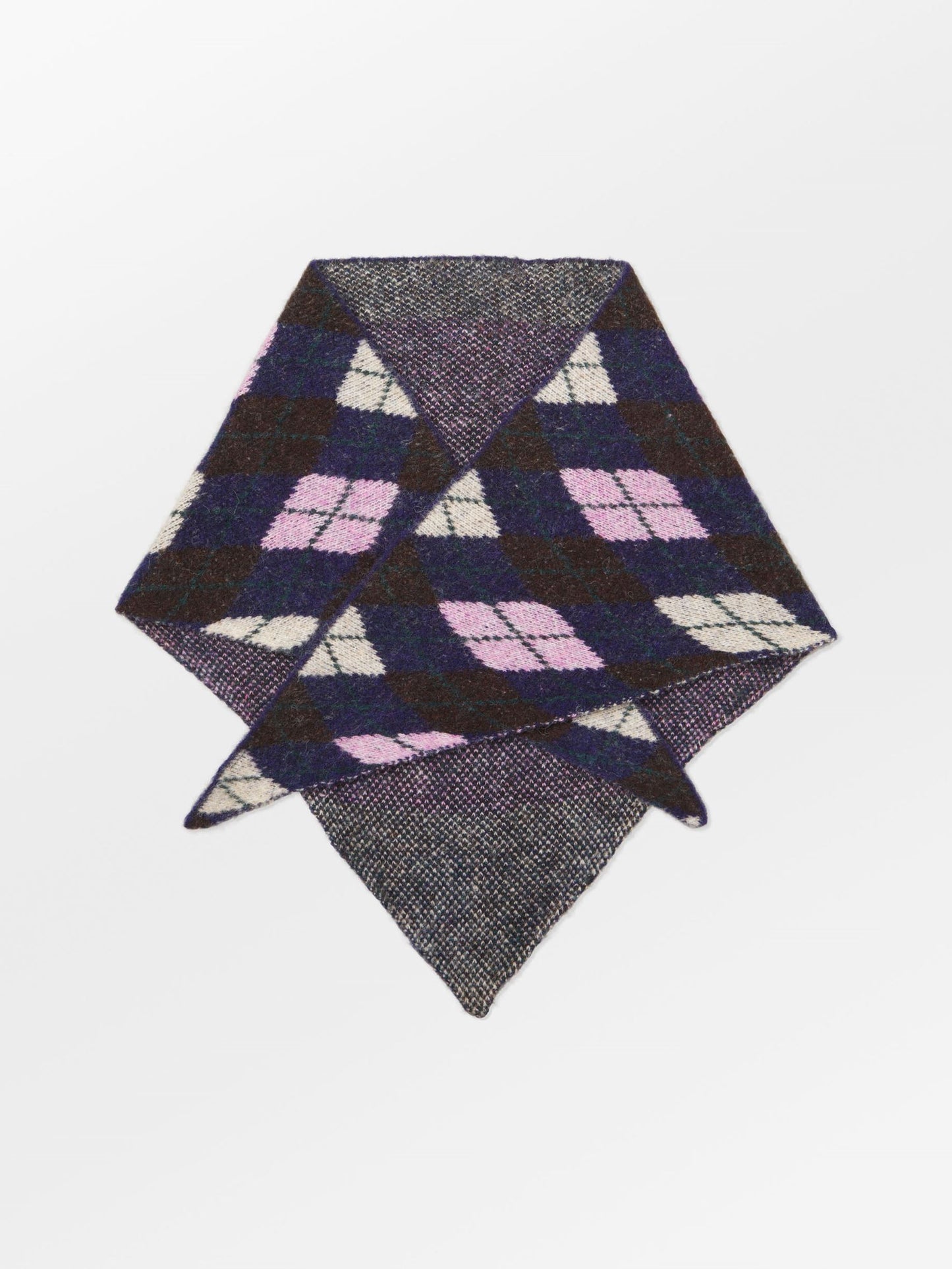 Argyle Triangle Scarf OneSize BeckSöndergaard