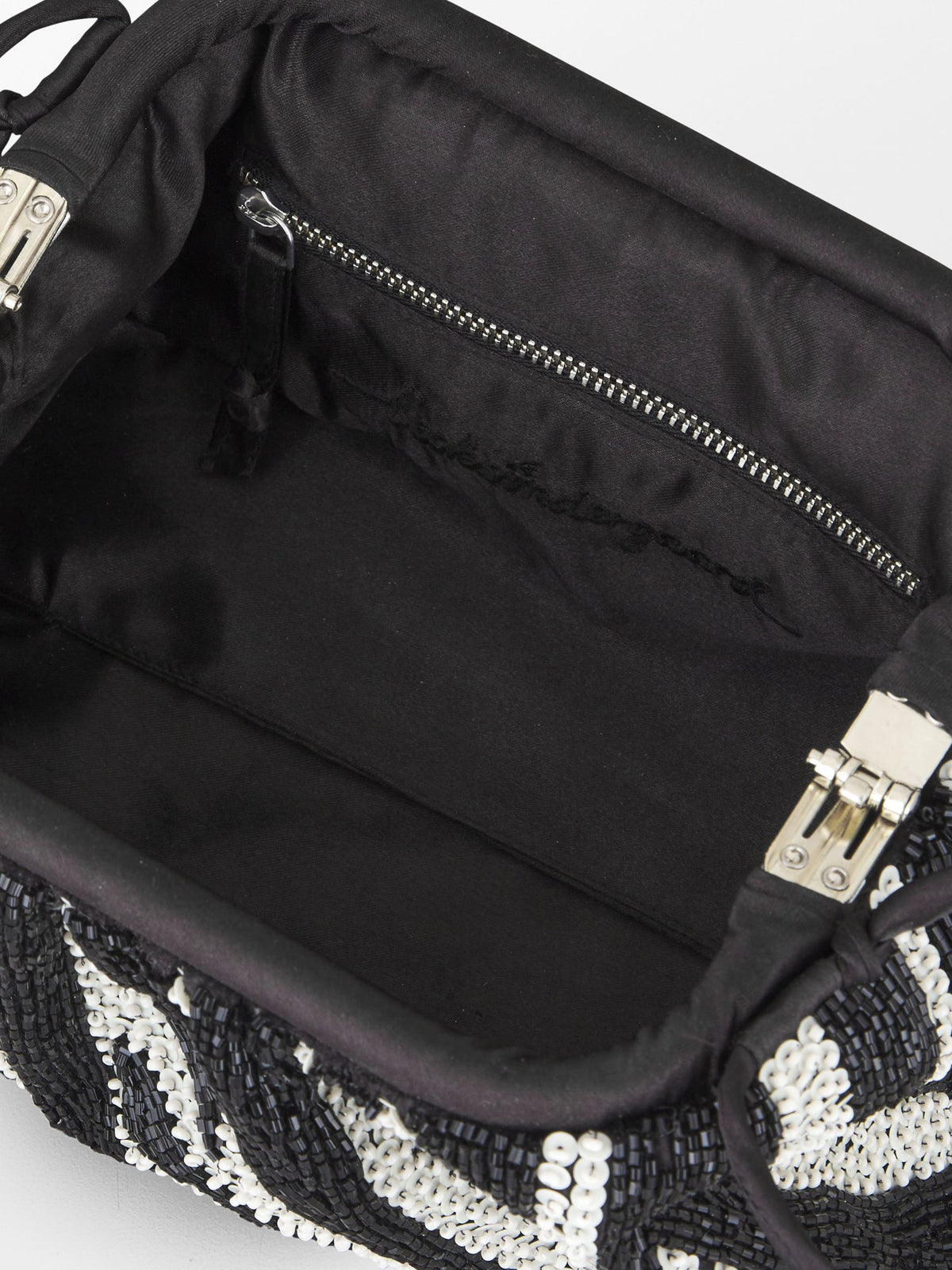 Becksöndergaard, Zelora Beaded Luna Bag - Silver Birch White, bags, bags, bags