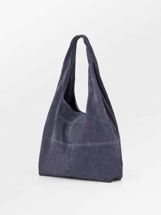 Suede Dalliea Shopper Bag - Dark Blue OneSize   BeckSöndergaard