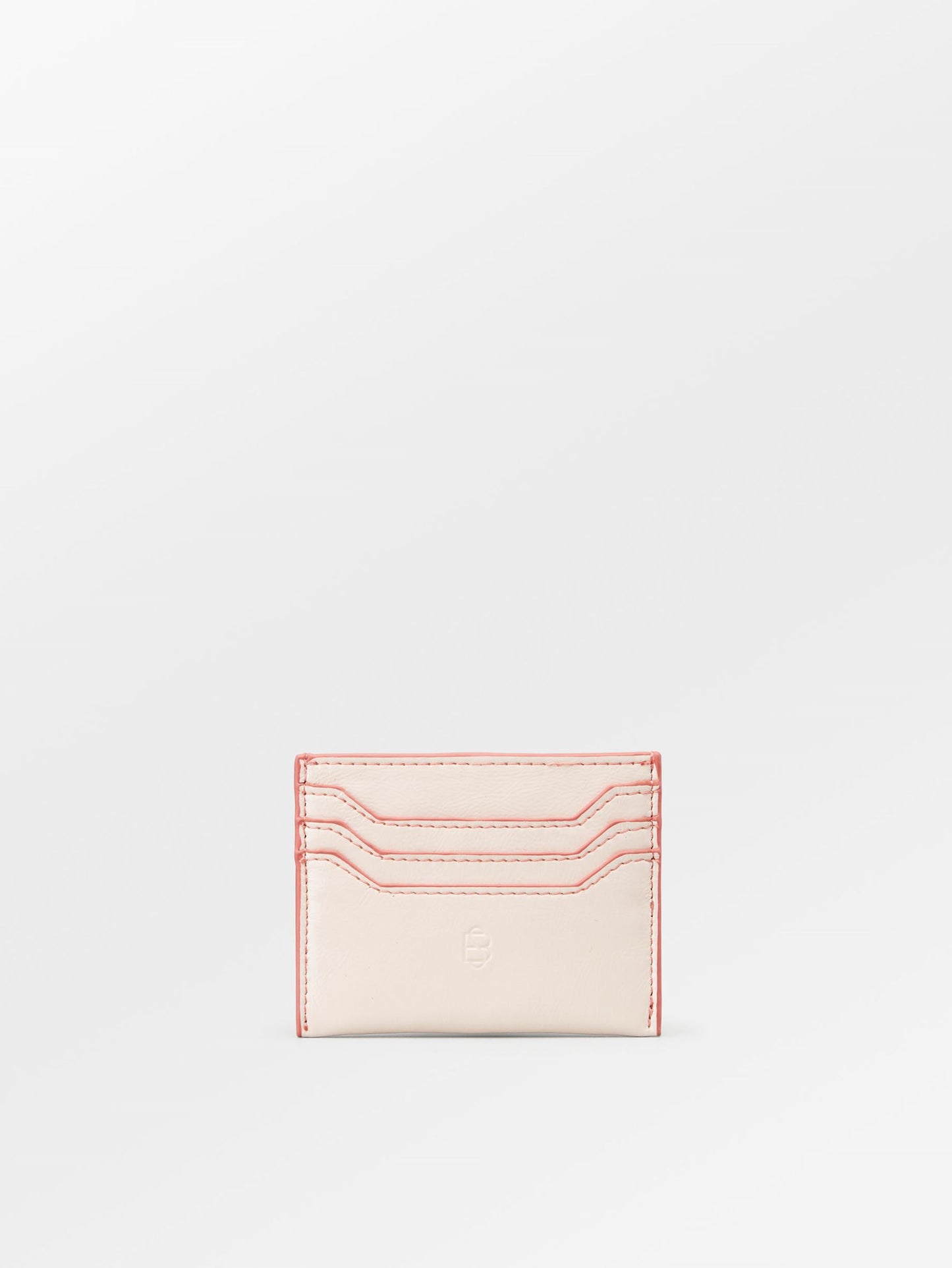 Crinkled Card Holder - Pink OneSize   BeckSöndergaard