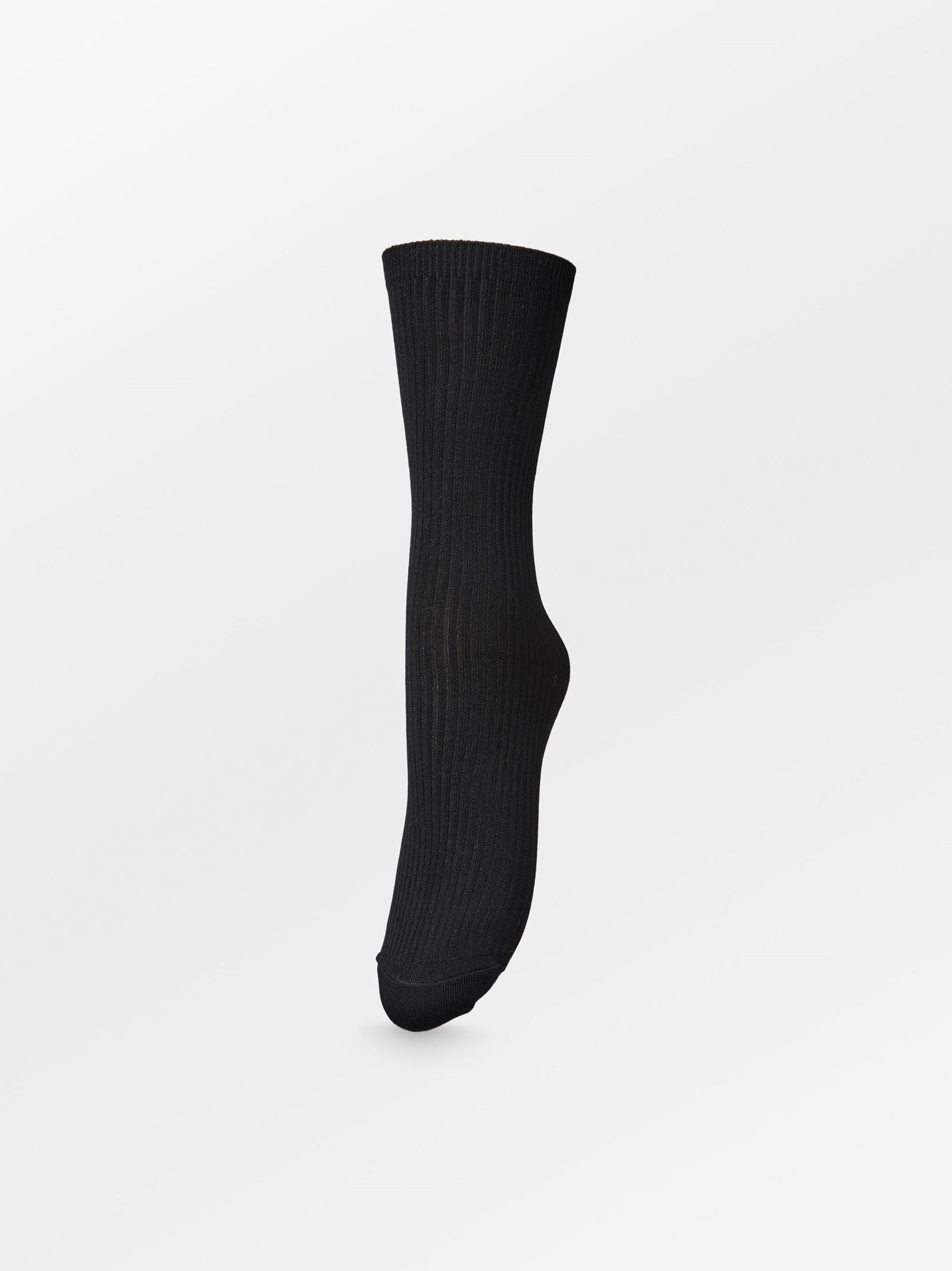 Telma Solid Sock - Black Socks   BeckSöndergaard