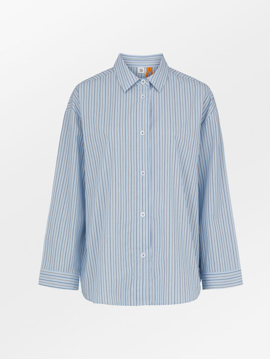 Stripel Wide Shirt - Blue Sky Clothing   BeckSöndergaard