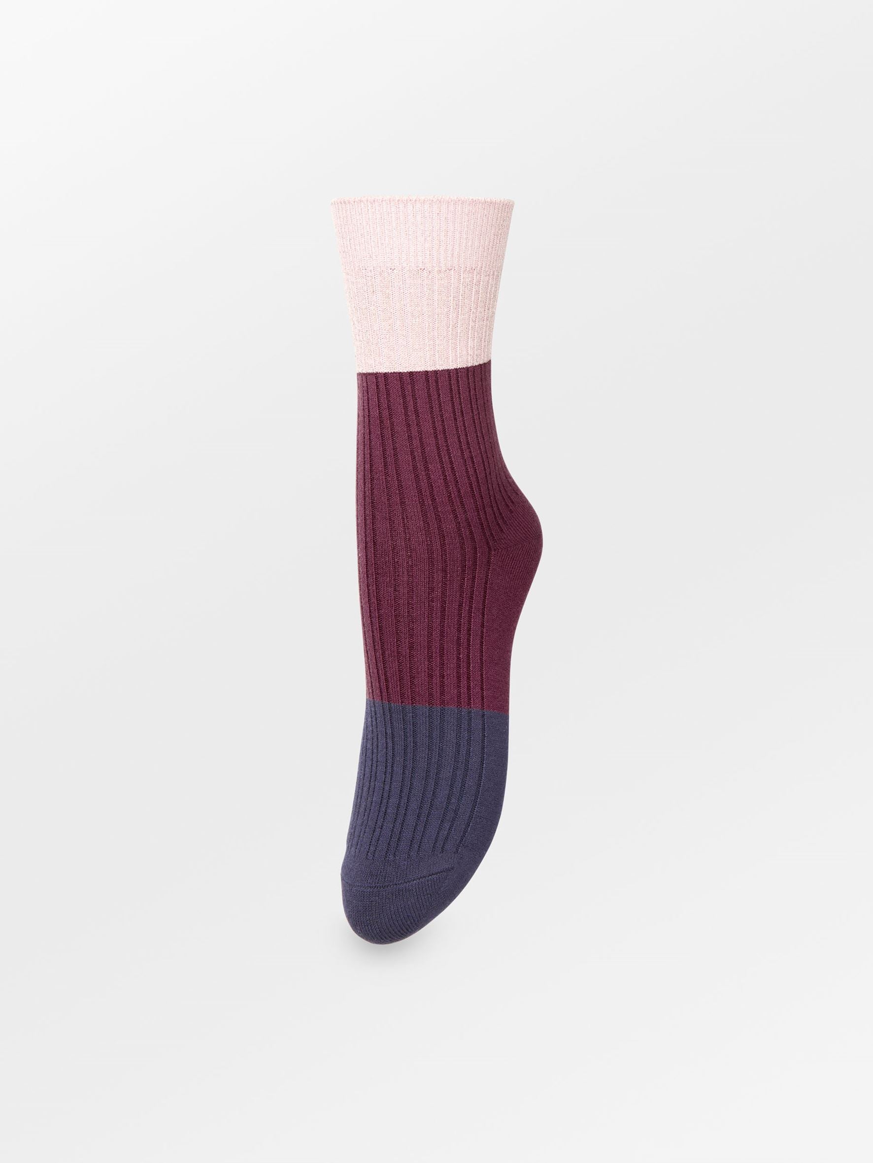 Becksöndergaard, Colourblock Bam Sock - Graystone Blue, socks, socks, socks, black week, black week