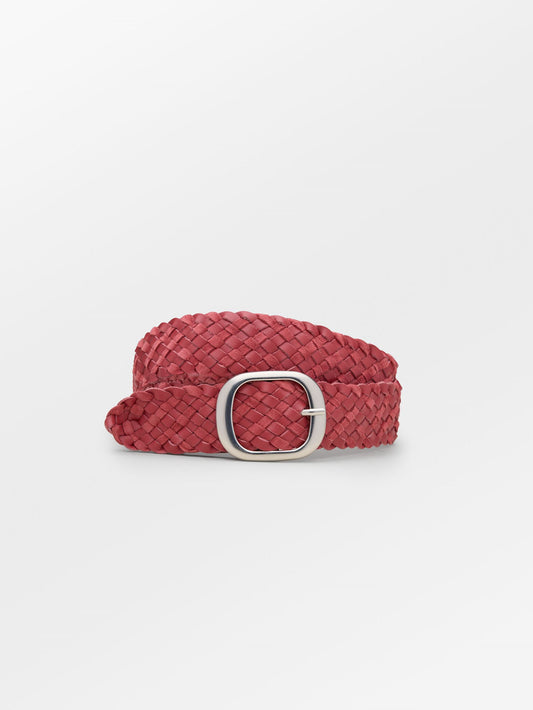 Becksöndergaard, Mix Braided Rochel Belt - Dusty Cedar Red, accessories, accessories