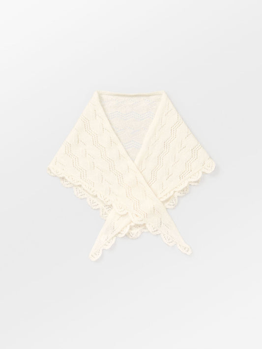 Becksöndergaard, Opany Triangle Scarf - Birch White, winter accessories, winter accessories