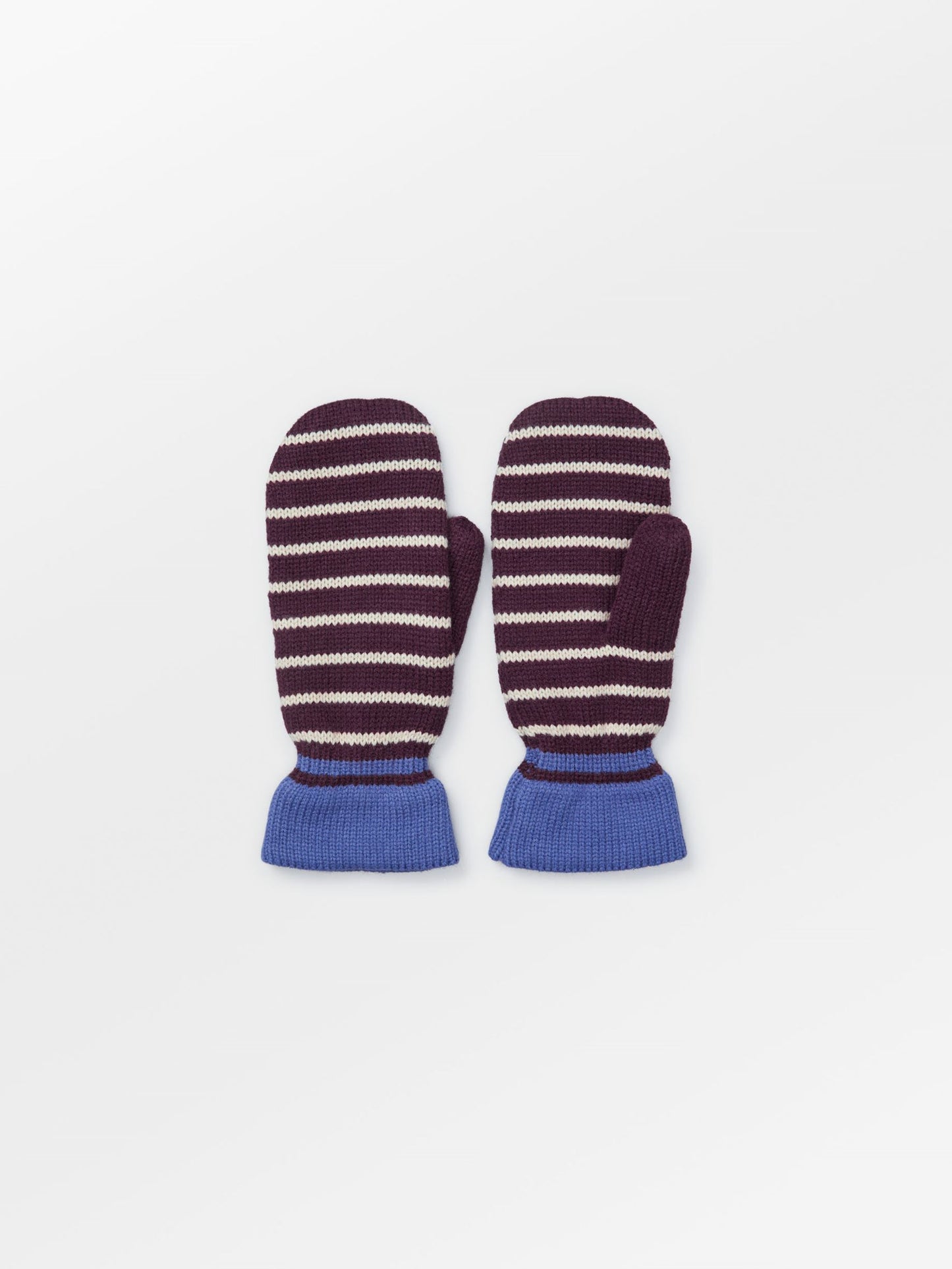 Thin Striped Emerald Mittens Clothing BeckSöndergaard