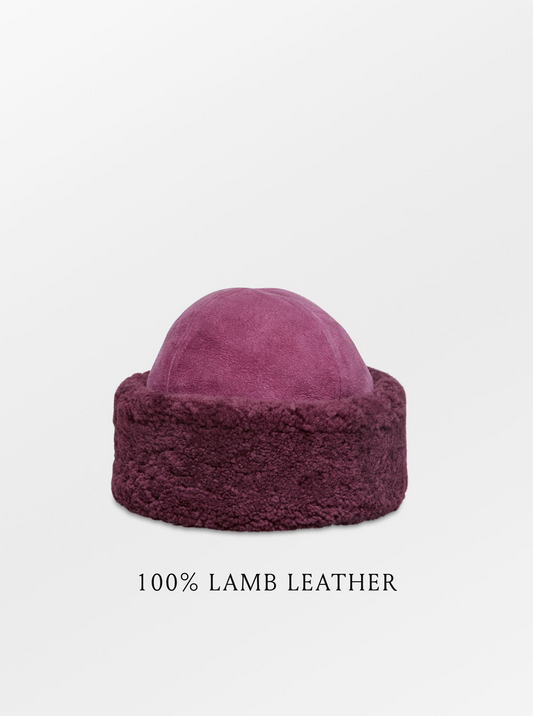 Becksöndergaard, Dora Shearling Hat - Fig Red, accessories, winter accessories, accessories, winter accessories