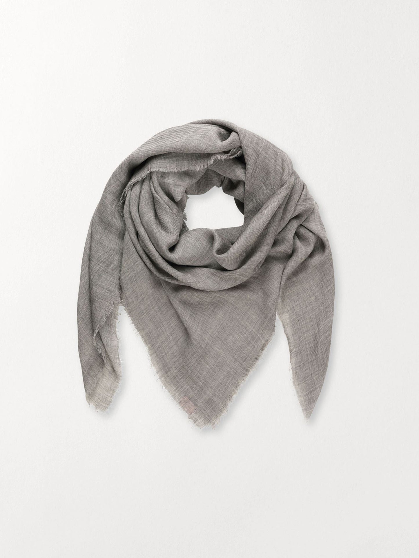 Mill Wool Scarf - Dark Grey OneSize   BeckSöndergaard