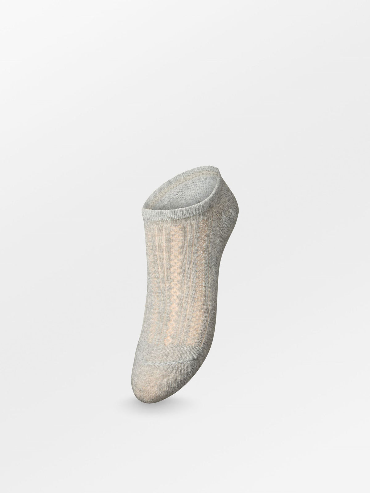 Becksöndergaard, Crochia Cotta Sneakie Sock - Light Grey Melange, high summer 2026, mid season sale 2026