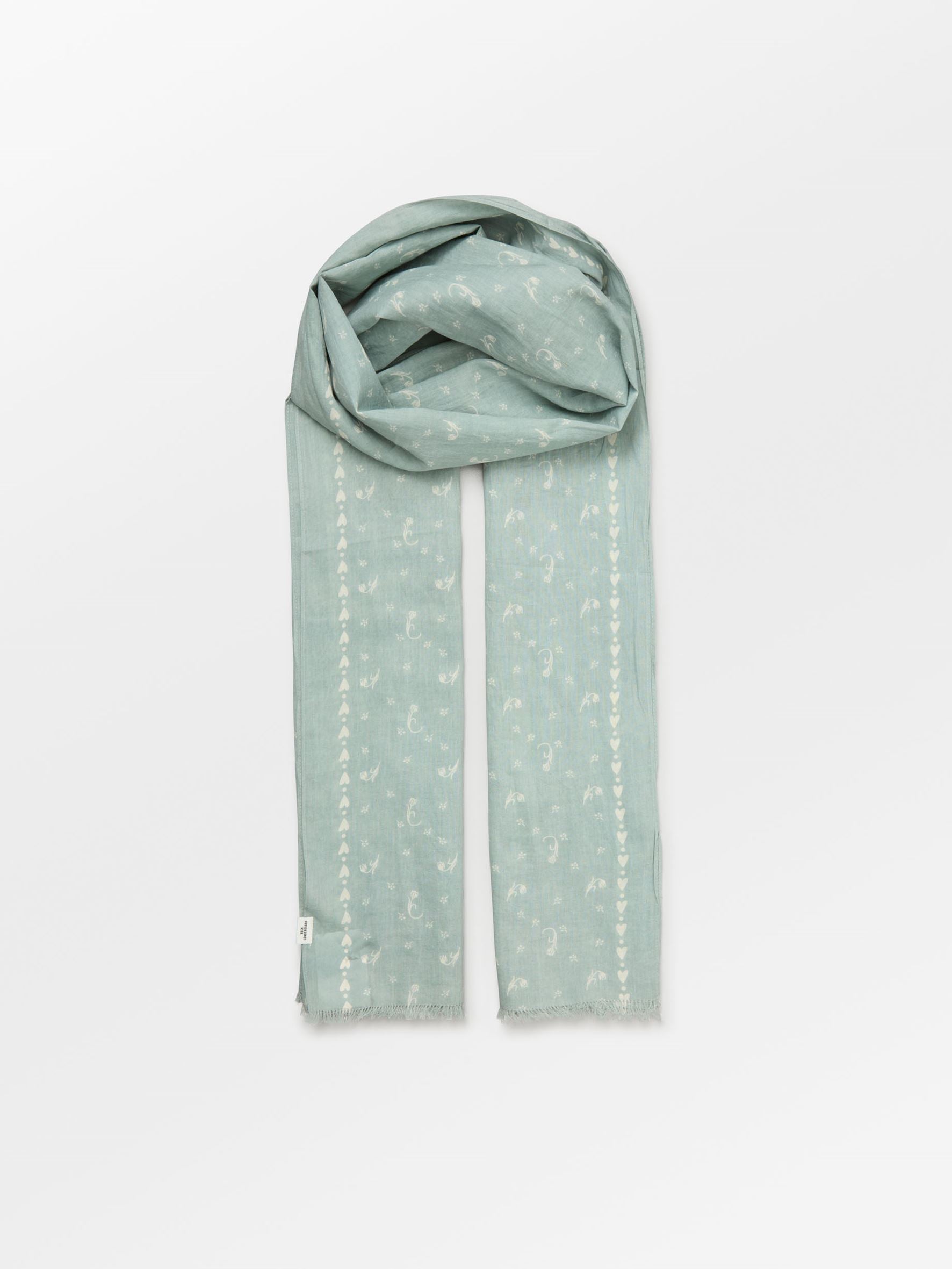 Becksöndergaard, Tulipa Long Cotta Scarf - Silver Blue, scarves, sale, sale, scarves
