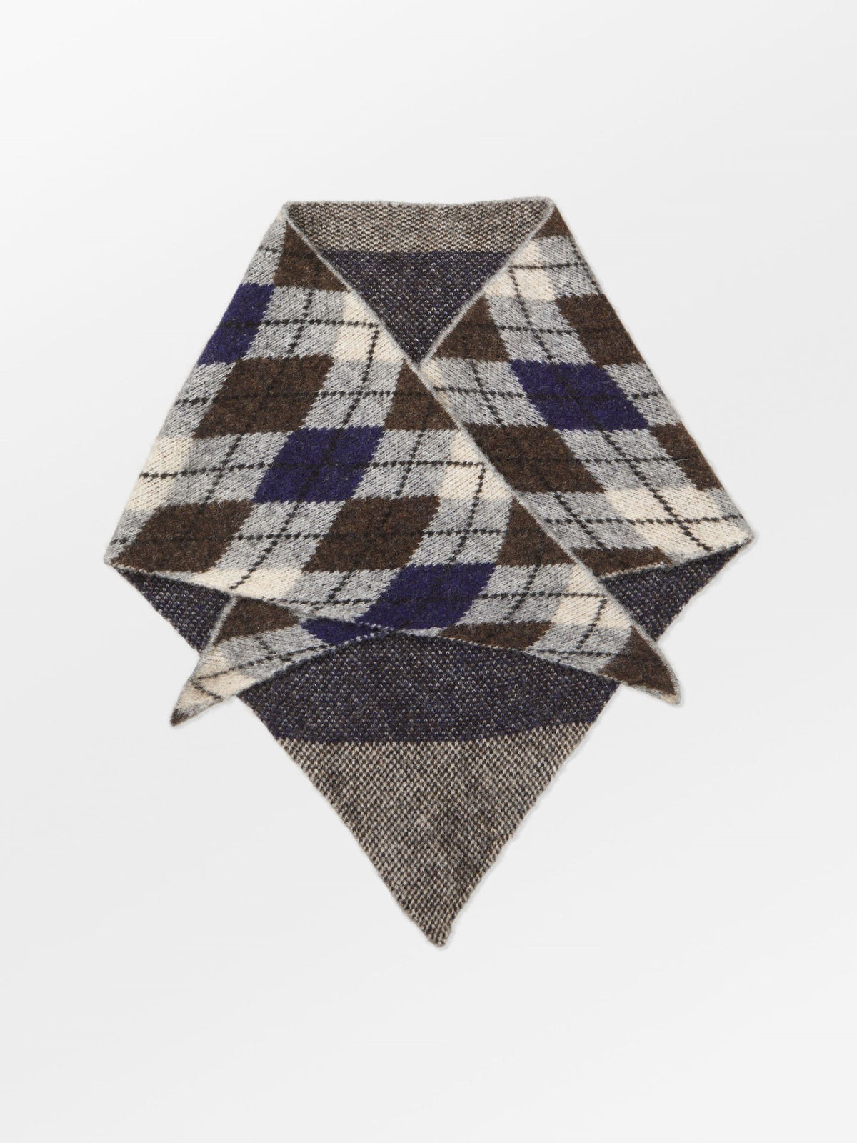 Argyle Triangle Scarf OneSize BeckSöndergaard