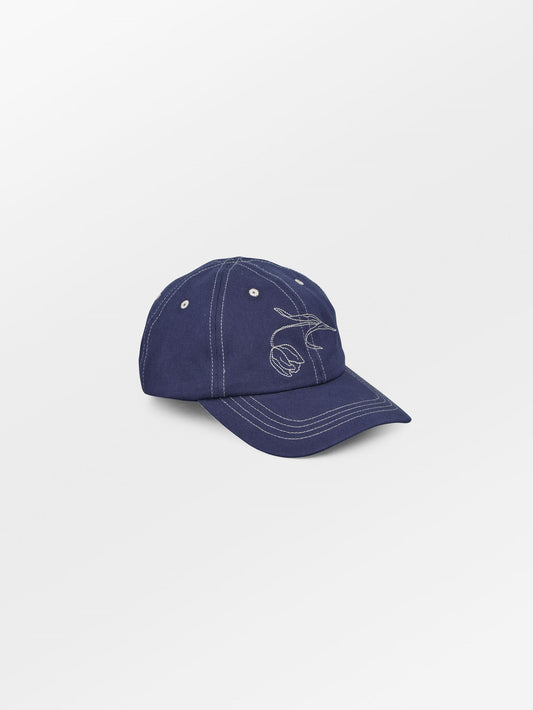 Becksöndergaard, Tulipa Cotton Cap - Navy Blue, accessories, accessories