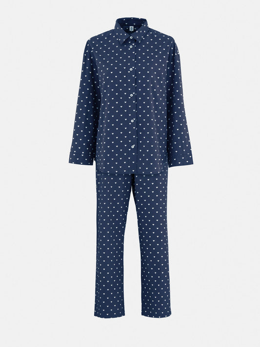 Becksöndergaard, Hearts Pyjamas Set - Navy/Off-white, news, homewear, trending now, most popular, pyjamas