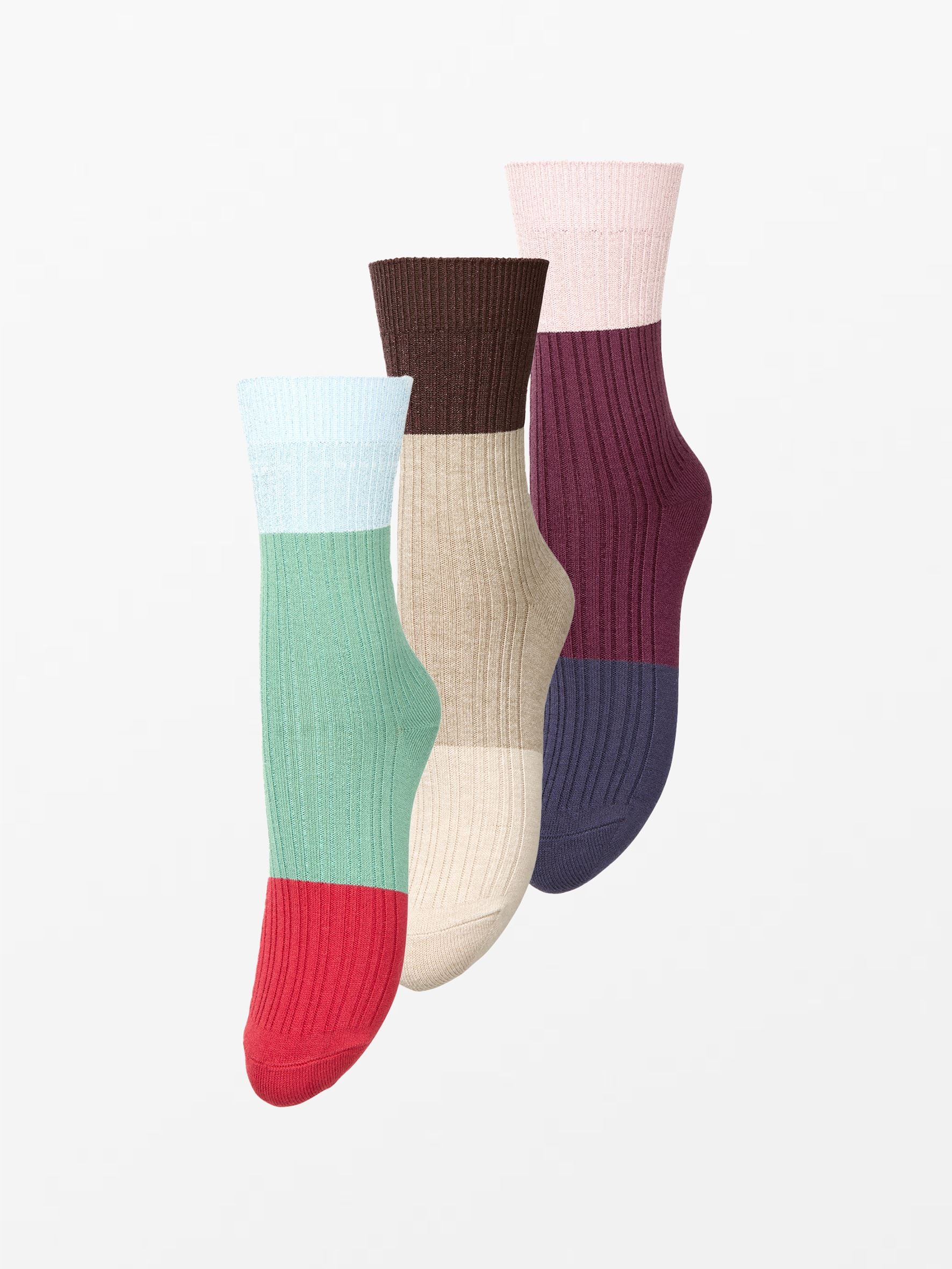 Colourblock Bam Sock 3 Pack Socks BeckSöndergaard