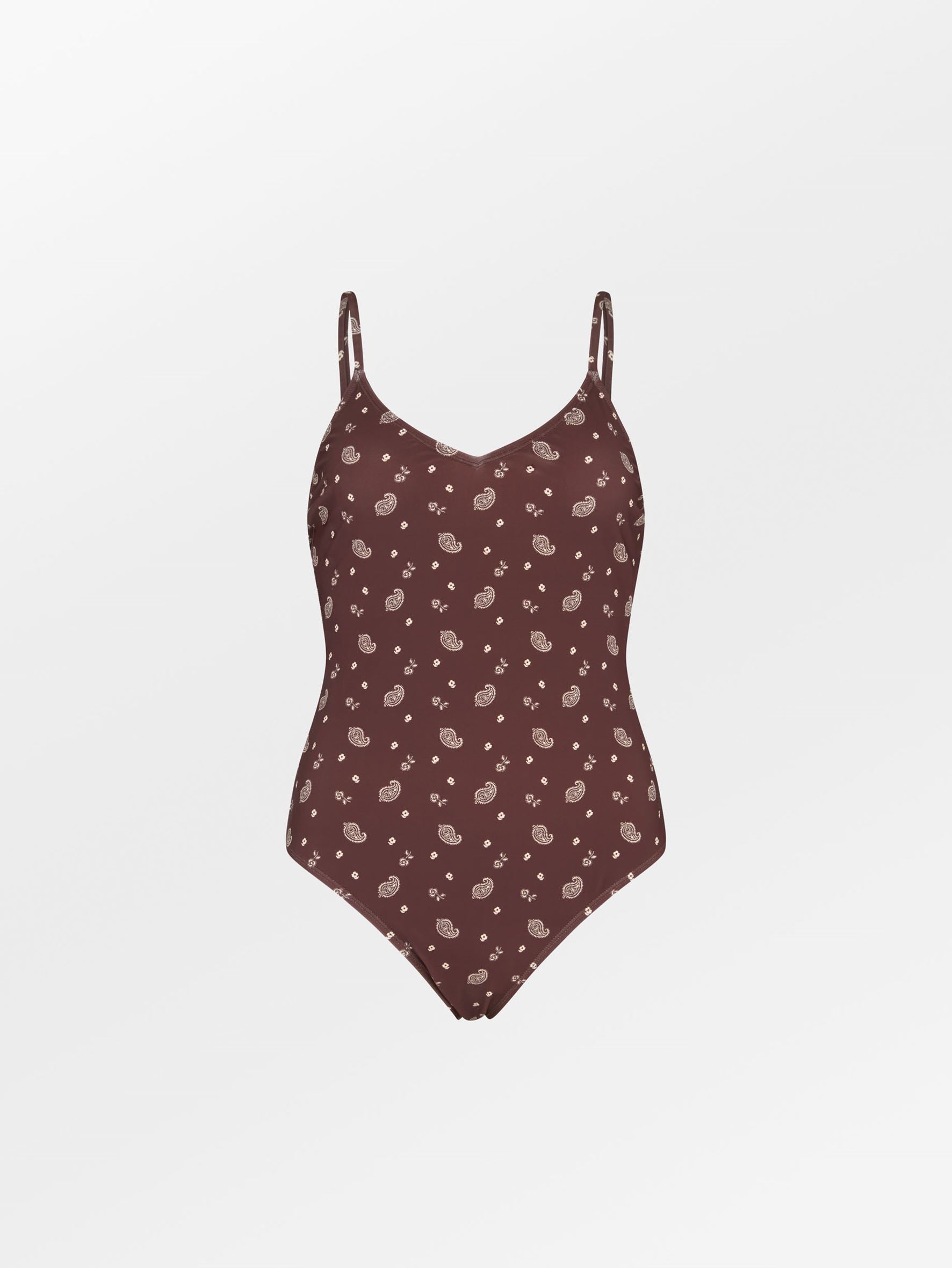 Becksöndergaard, Bloom Paisley Bea Swimsuit - Chocolate Brown, swimwear, sale, sale, swimwear, swimwear