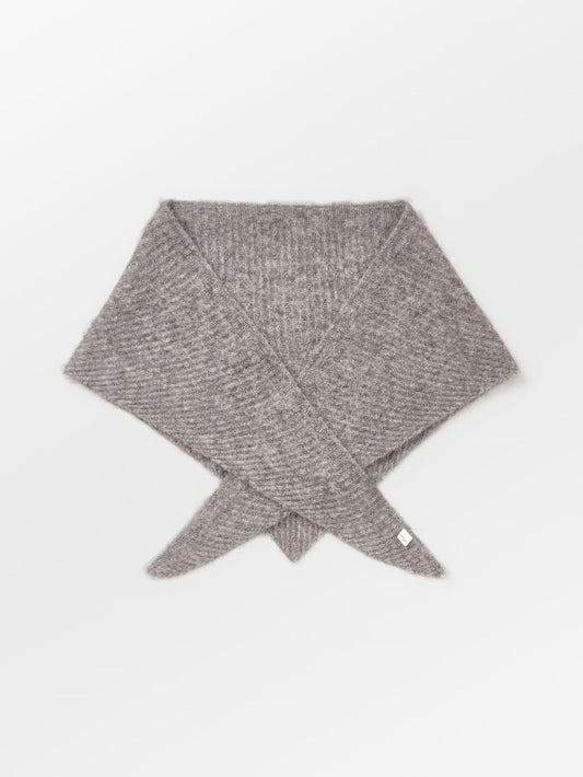 Becksöndergaard, Alpaca-Wool Triangle Scarf - Grey Melange, scarves, scarves, winter accessories, winter accessories