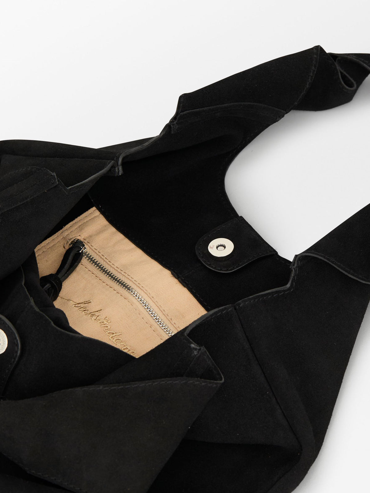 Becksöndergaard, Suede Demi Bag - Black, mid season sale 2026