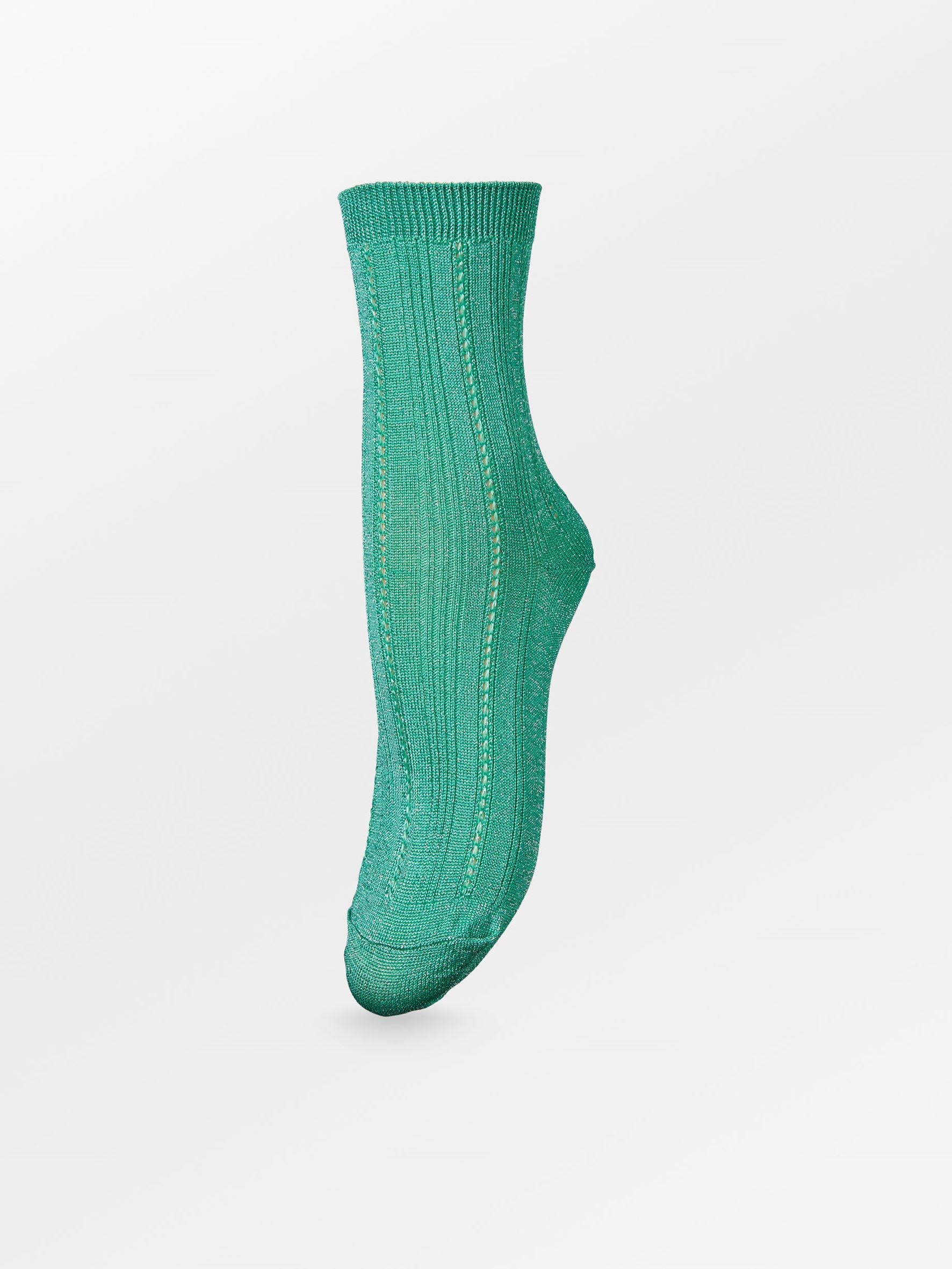 Glitter Drake Sock - Irish Green Socks   BeckSöndergaard