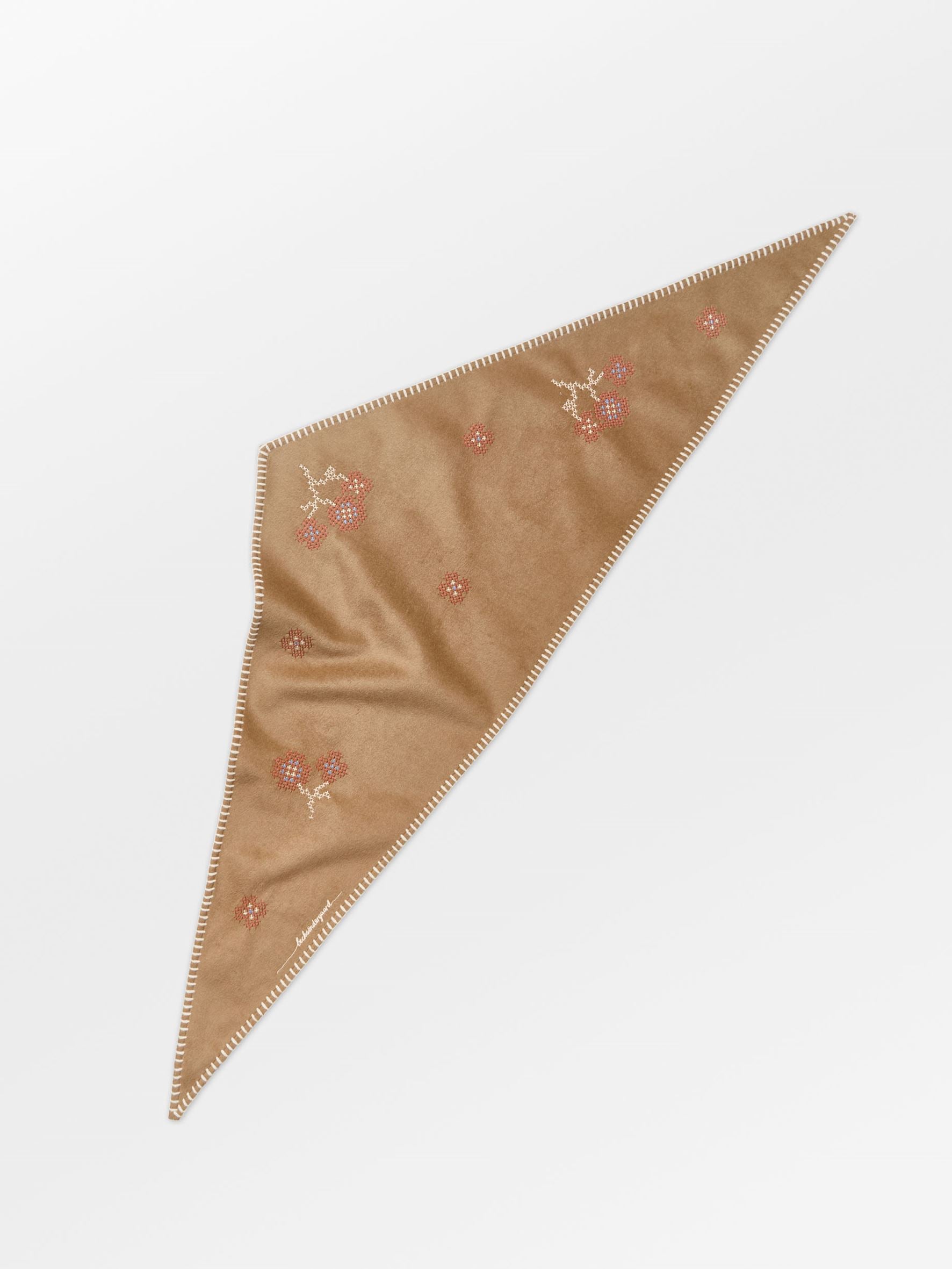 Becksöndergaard, Flotile Triangle Scarf - Wood Thrush Brown, onesize