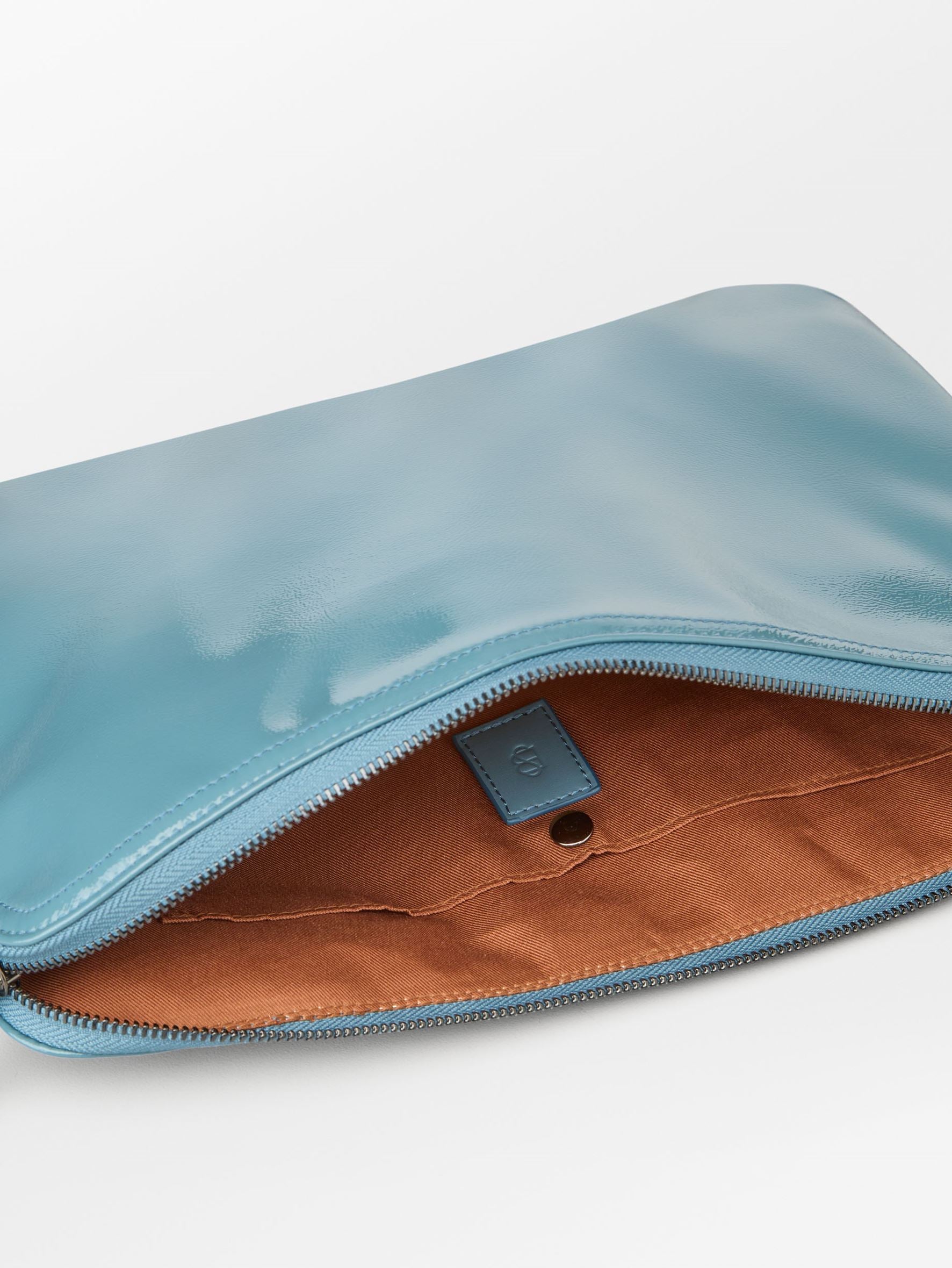 Crinkled Computer Sleeve - Blue OneSize BeckSöndergaard