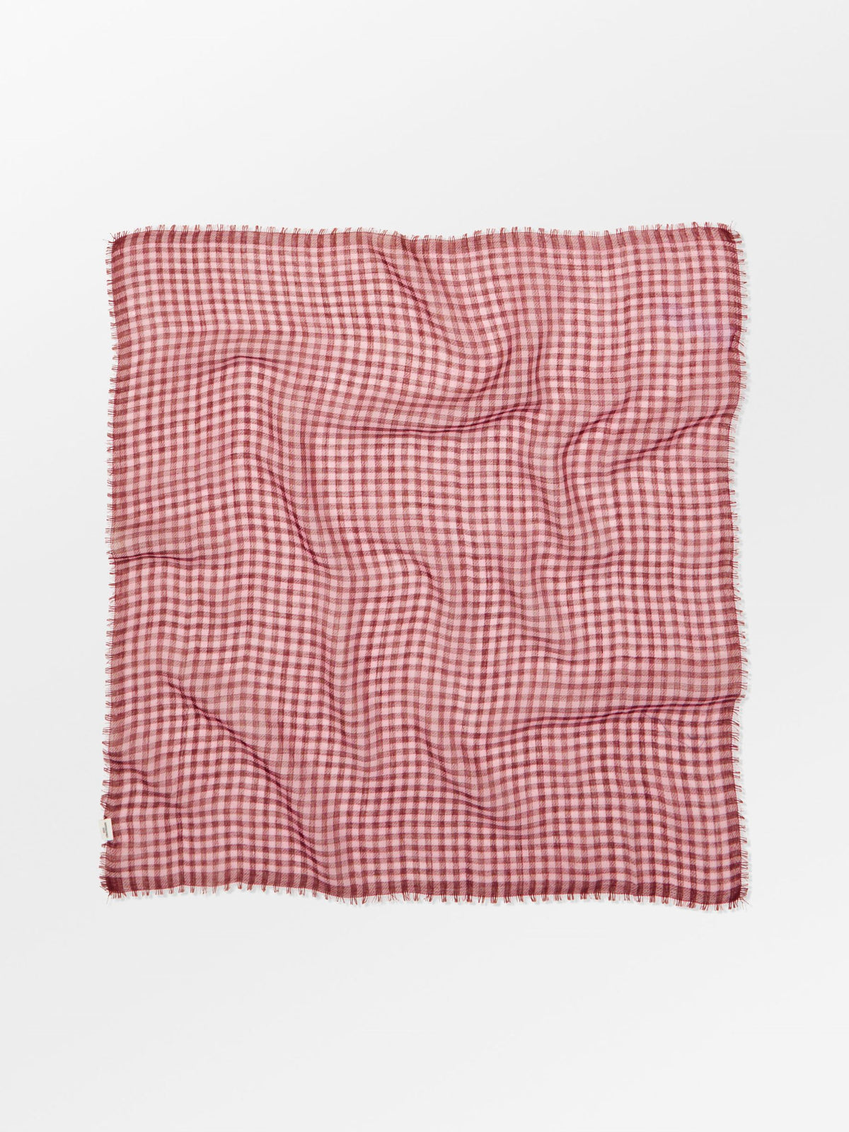 Becksöndergaard, Gingham Wica Scarf - Zinfandel Burgundy, scarves, scarves, scarves