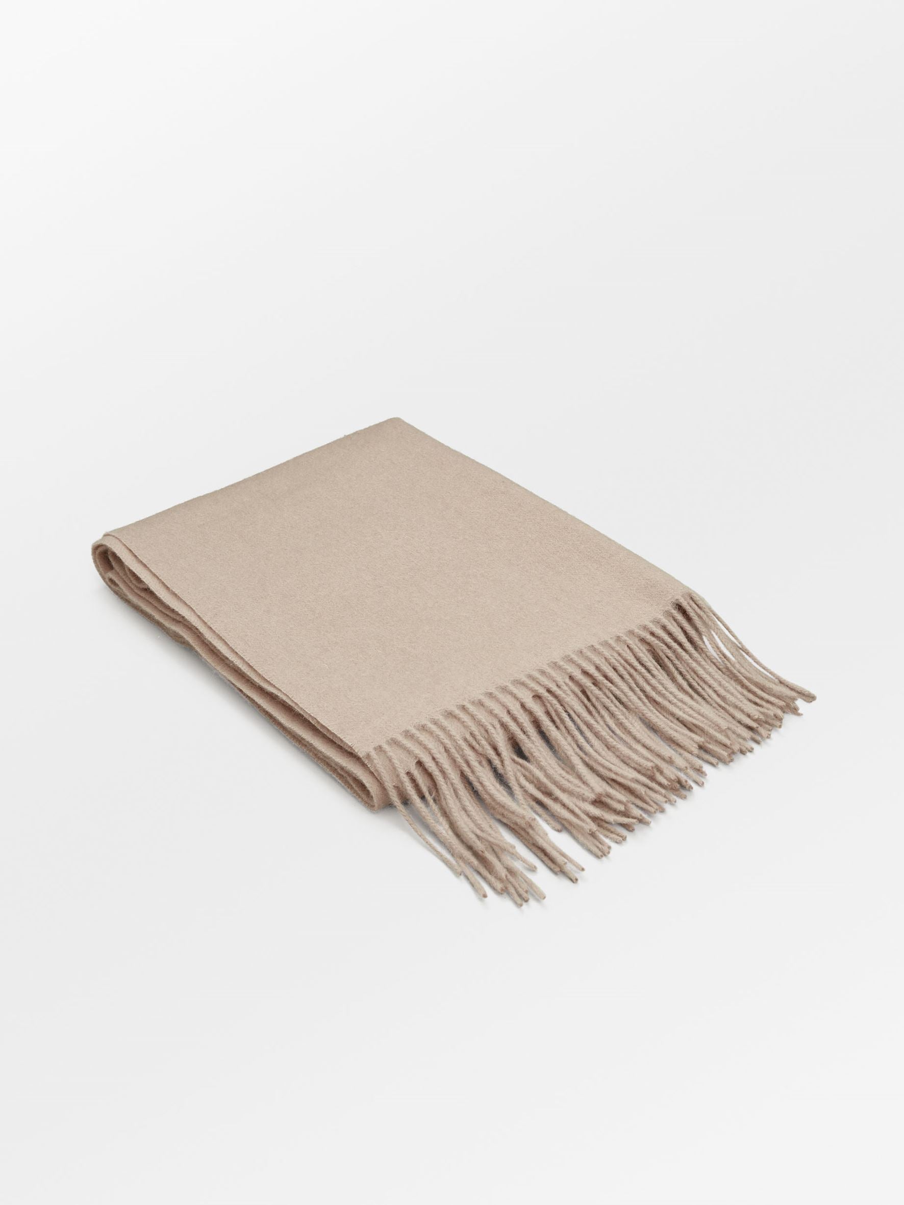 Crystal Edition Wool Scarf - Beige OneSize BeckSöndergaard