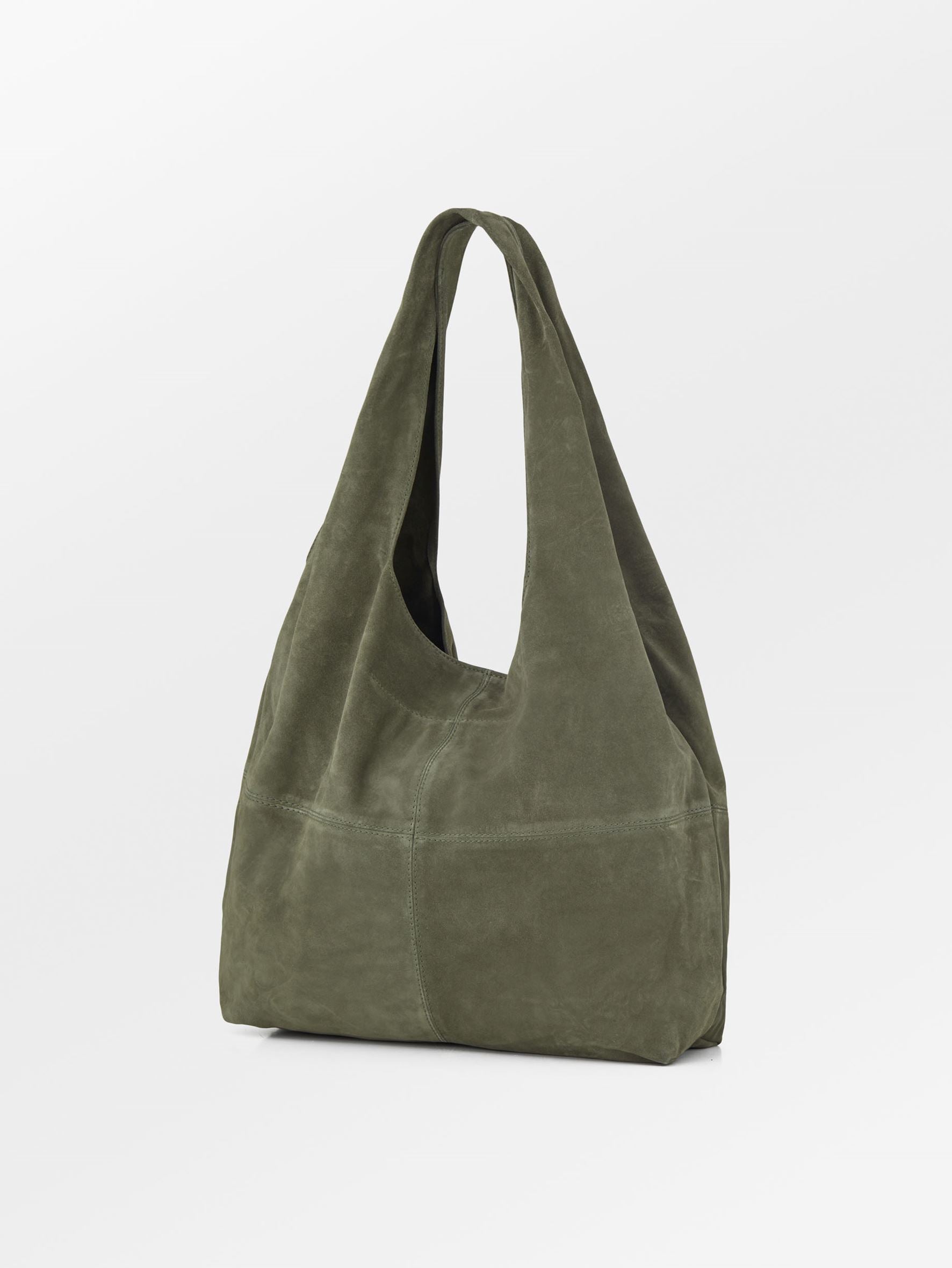 Suede Dalliea Shopper Bag - Green – Becksöndergaard.com