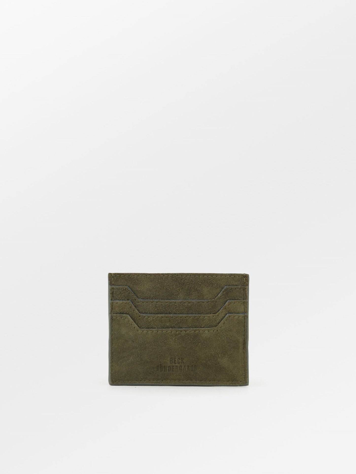 Suede Card Holder - Army OneSize BeckSöndergaard