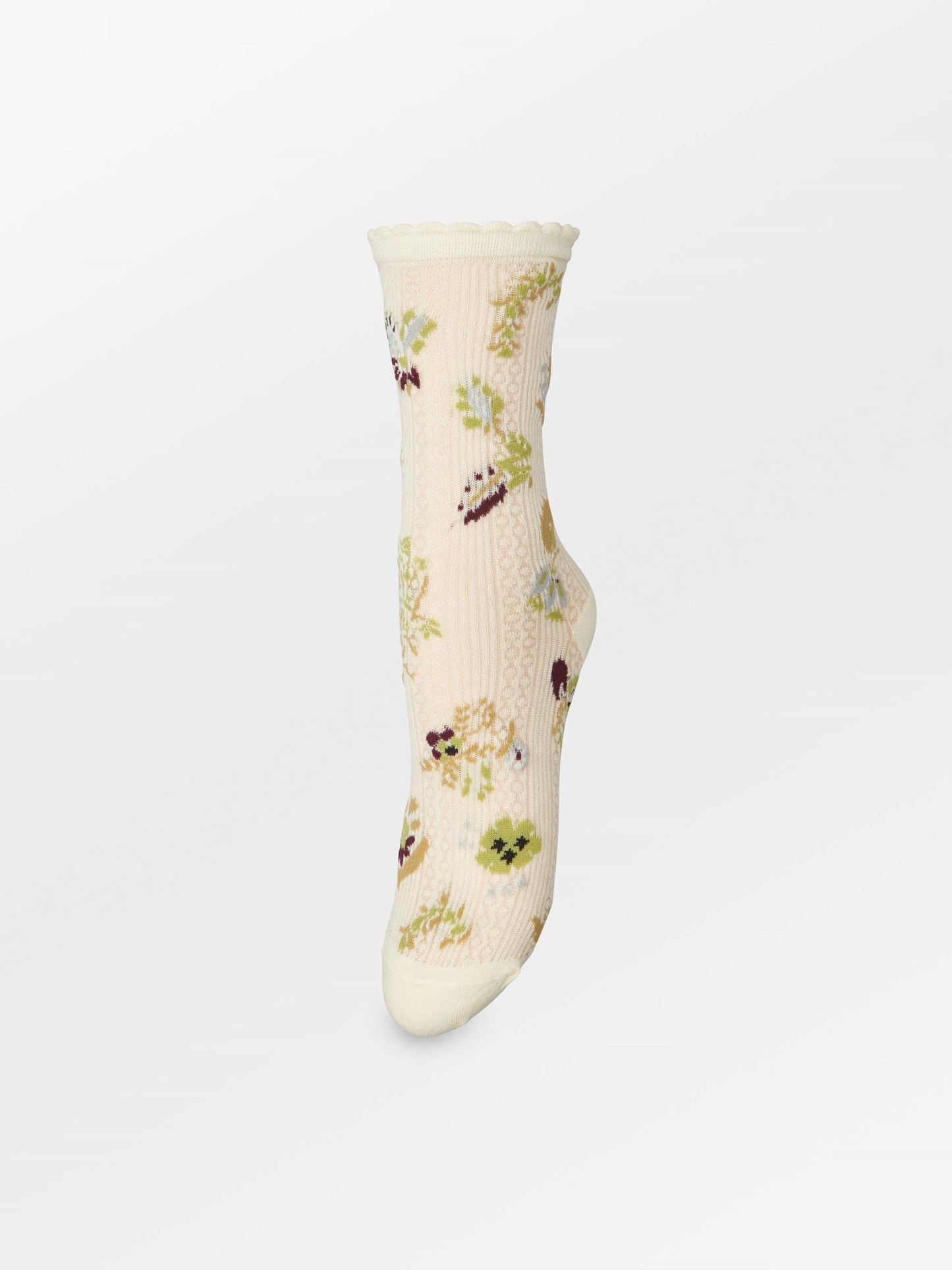 Becksöndergaard, Fiora Cotta Sock - Rutabaga White, socks