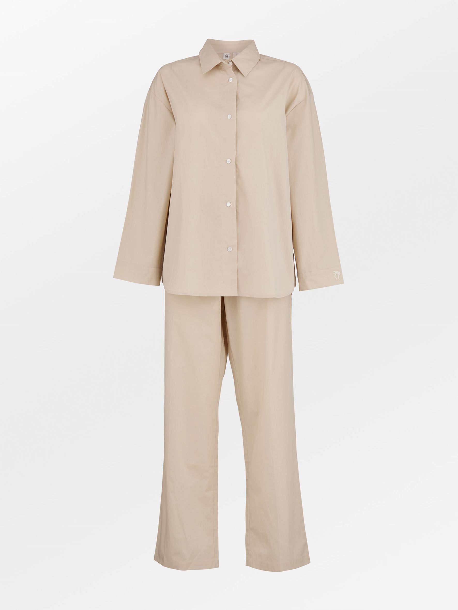 Becksöndergaard, Aura Pyjamas Set - Cement Beige, archive, homewear, homewear, archive, black week, black week