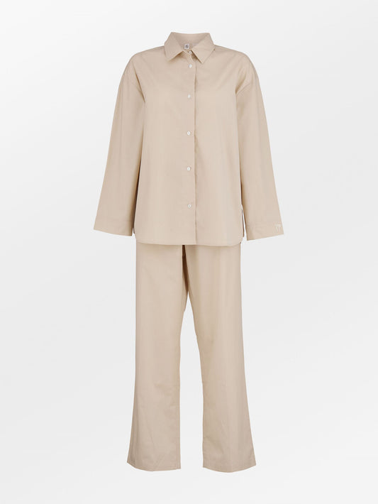 Becksöndergaard, Aura Pyjamas Set - Cement Beige, archive, homewear, homewear, archive, black week, black week