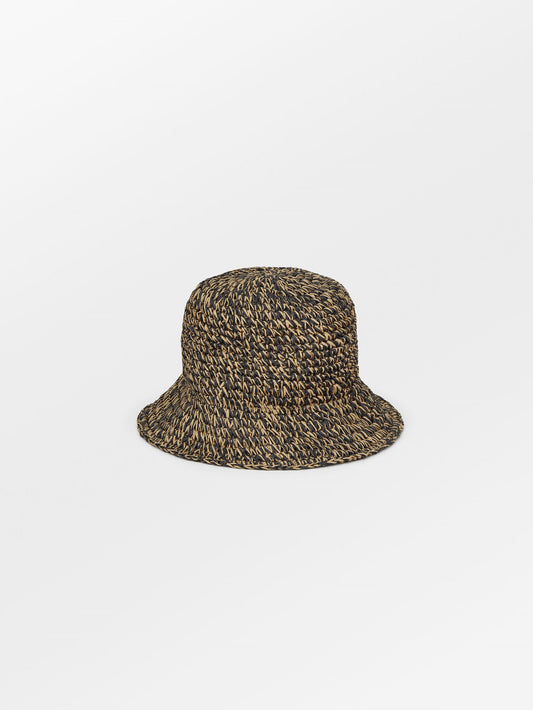 Florio Bell Bucket Hat - Black/Nature Clothing   BeckSöndergaard