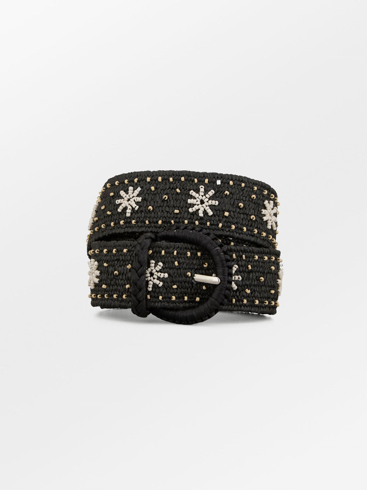 Becksöndergaard, Botaniana Hand Beaded Belt - Black, onesize