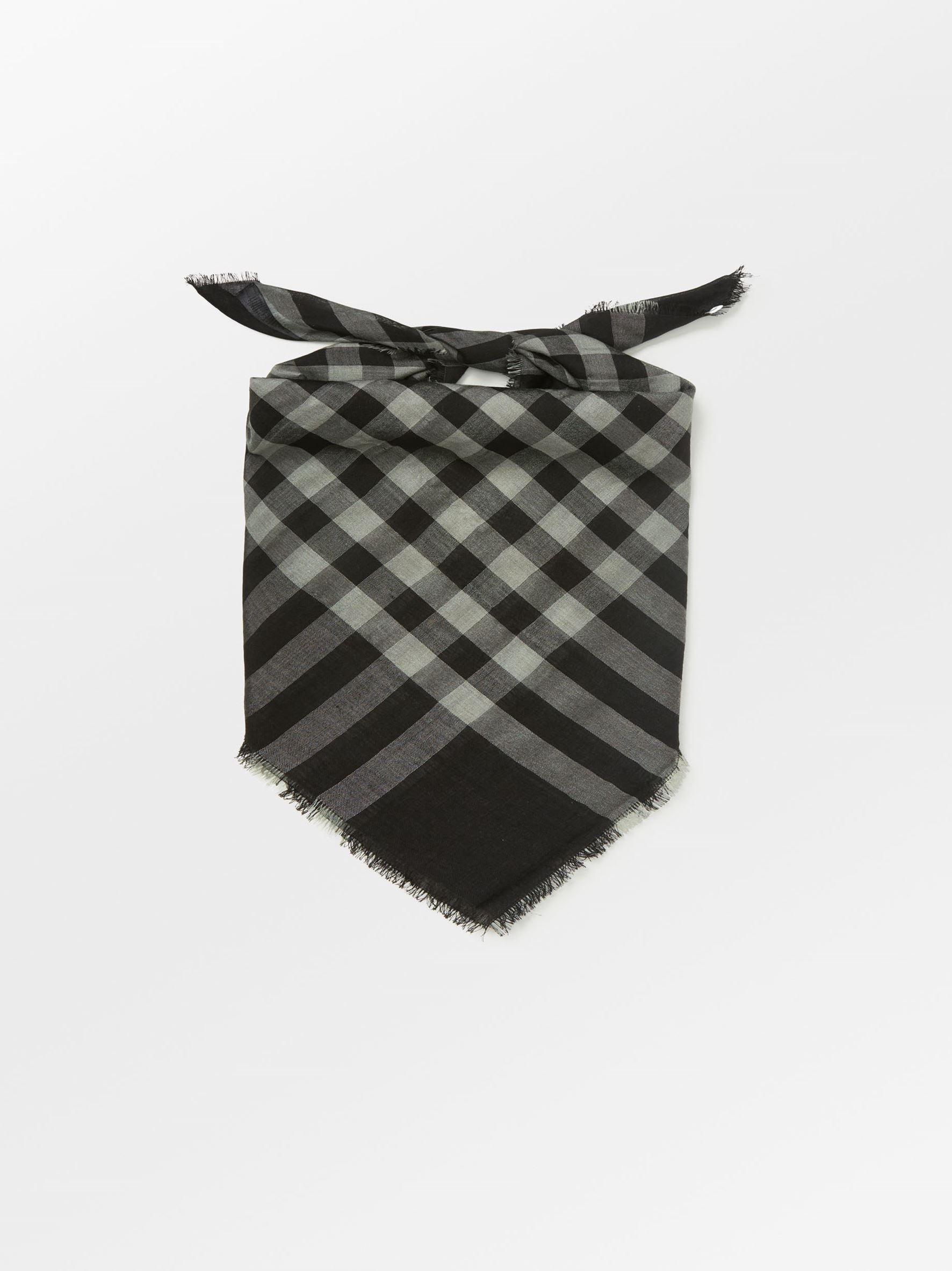 Becksöndergaard, Check Siw Scarf - Black, scarves, scarves, scarves, gifts, gifts, gifts, gifts, black week, black week