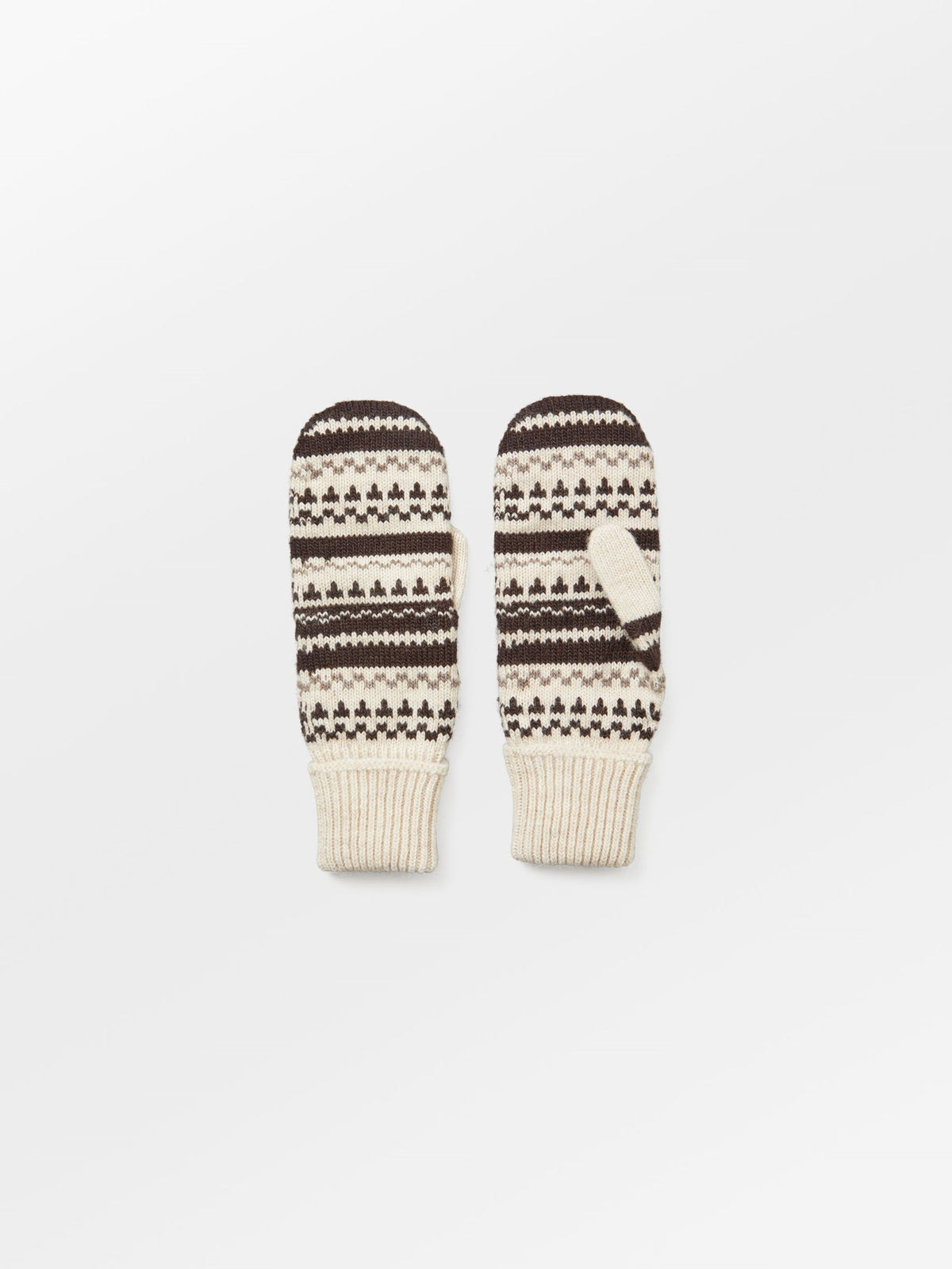 Becksöndergaard, Patternia Knit Mitten - Birch White, accessories, accessories, winter accessories, winter accessories