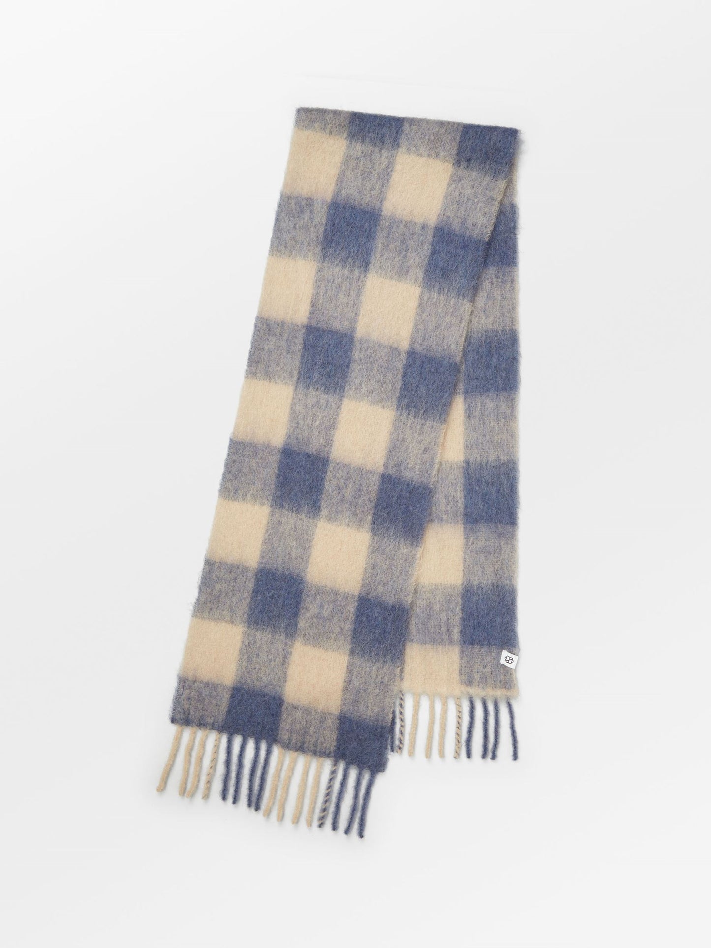 Check Mincho Scarf - Blue OneSize   BeckSöndergaard