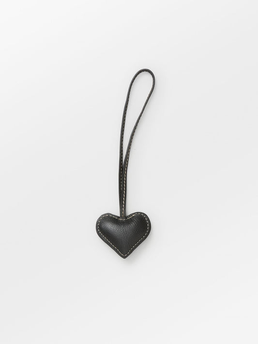 Becksöndergaard, Heart Bag Charm - Black, bags, archive, archive, sale, sale, bags, black week, black week, black week
