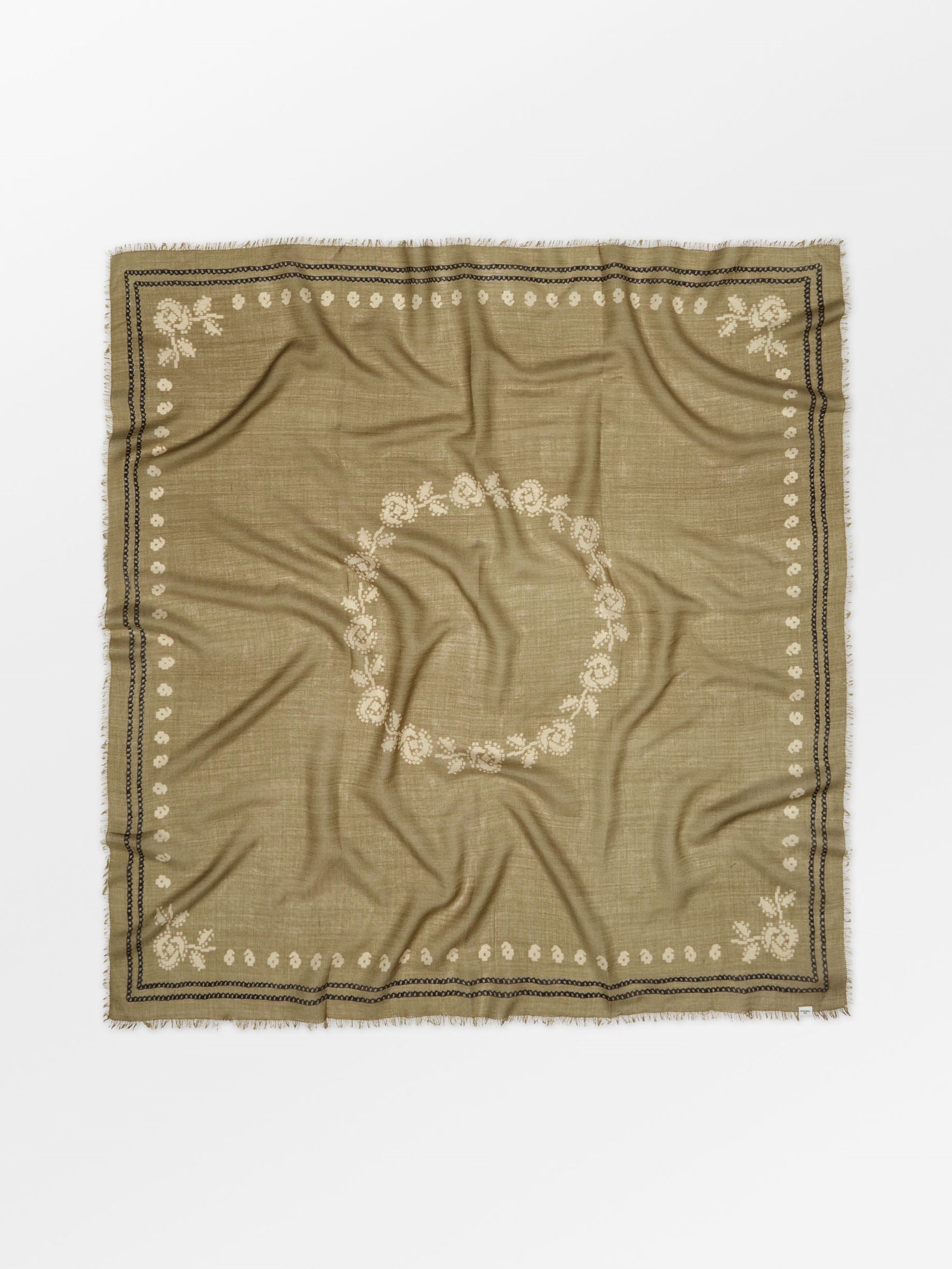 Becksöndergaard, Bloom Siw Scarf - Wood Thrush Brown, scarves, sale, sale, scarves, scarves