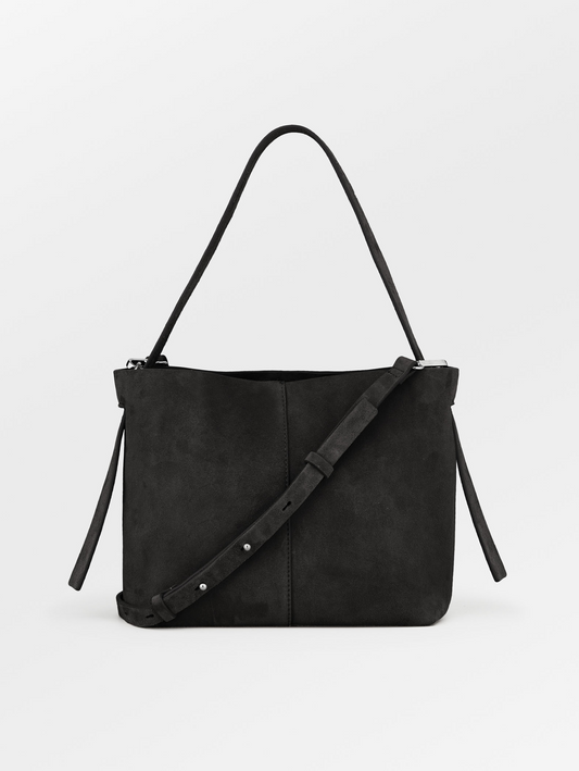 Suede Fraya Small Crossbody Bag - Black OneSize BeckSöndergaard