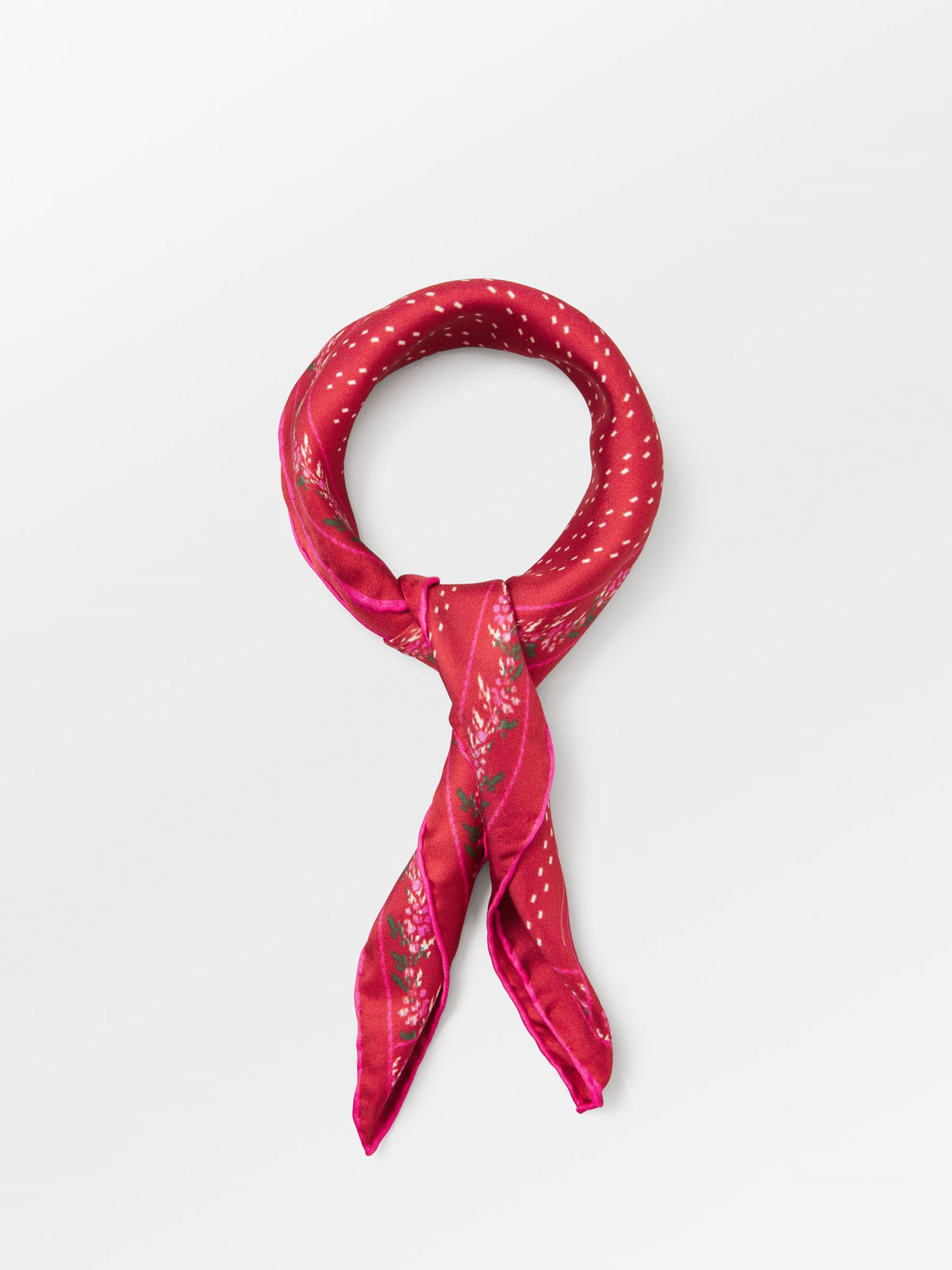 Becksöndergaard, Ribbonia Sia Scarf - Savvy Red, scarves, scarves